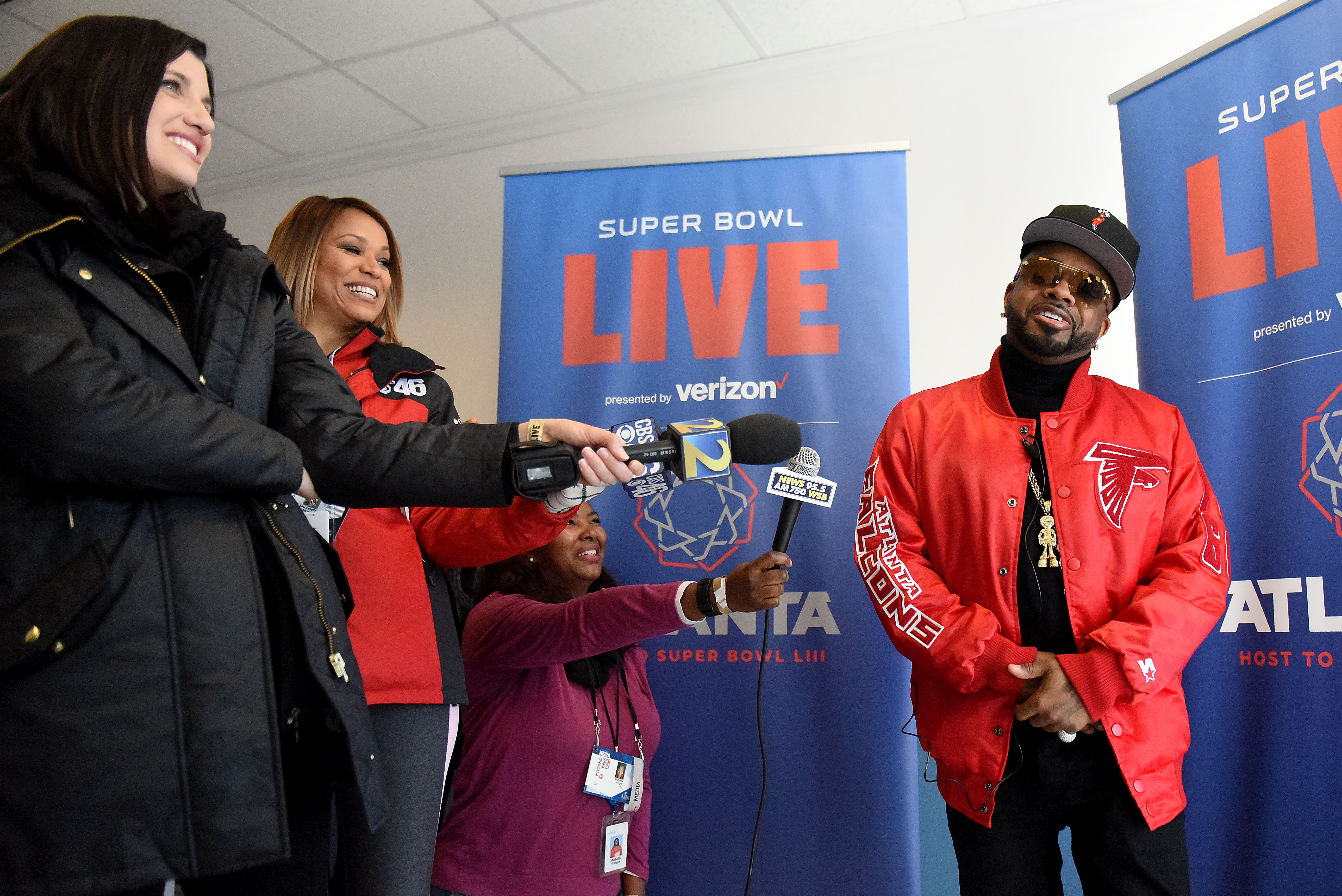 Jermaine Dupri talked to the press about the week of free concerts he curated that are taking place at Centennial Olympic Park. RYON HORNE/RHORNE@AJC.COM