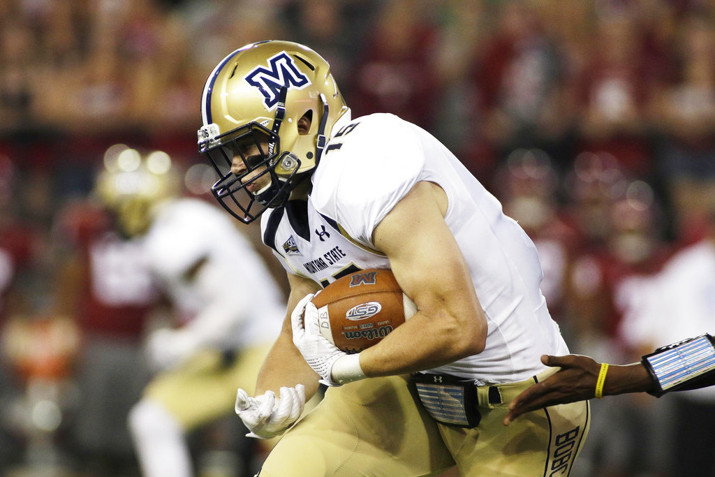 Falcons second-round pick Troy Andersen was Mr. Do it all in college. 