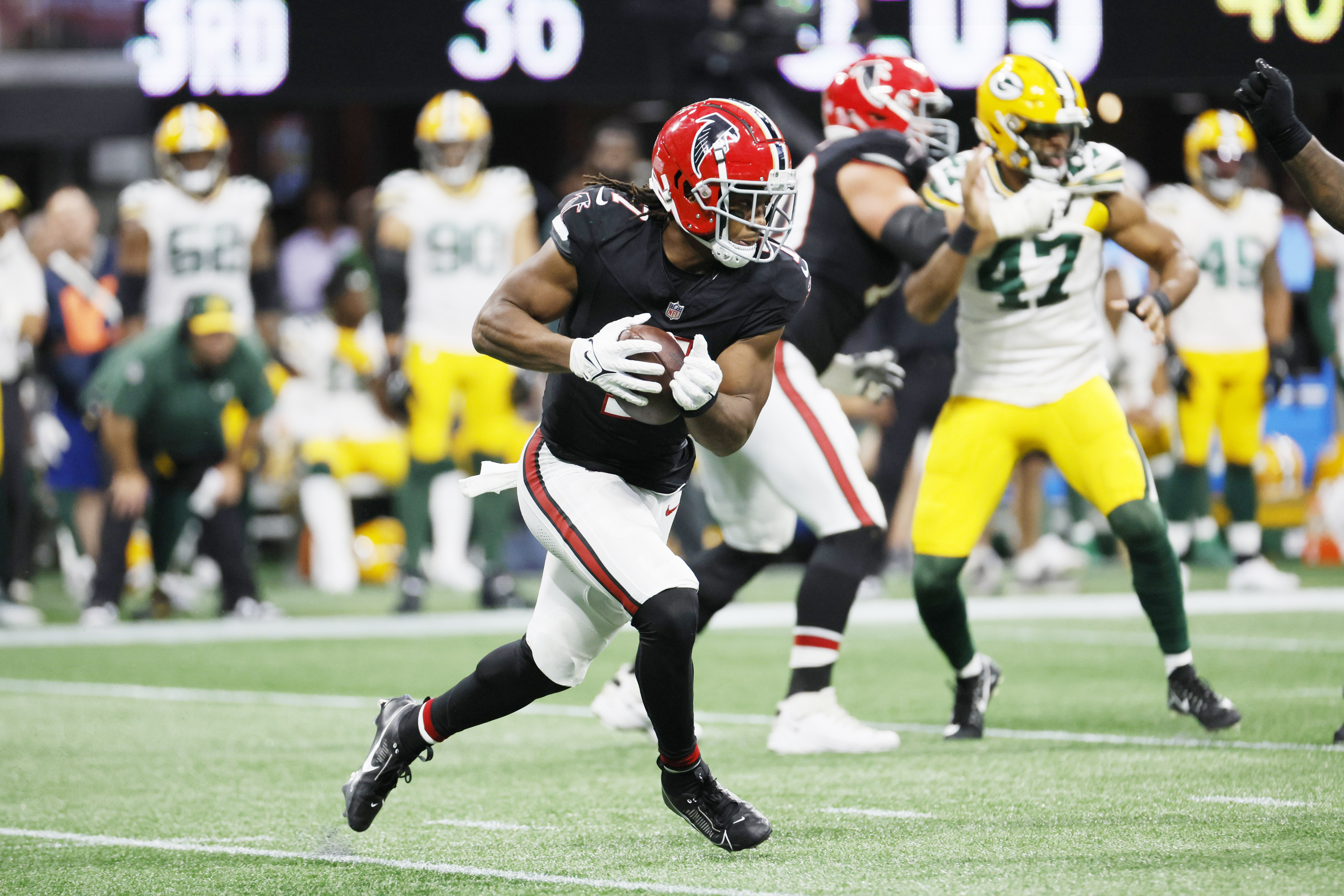 Packers rookie Jayden Reed scores first career NFL touchdown for early 7-3  lead over Falcons - On3