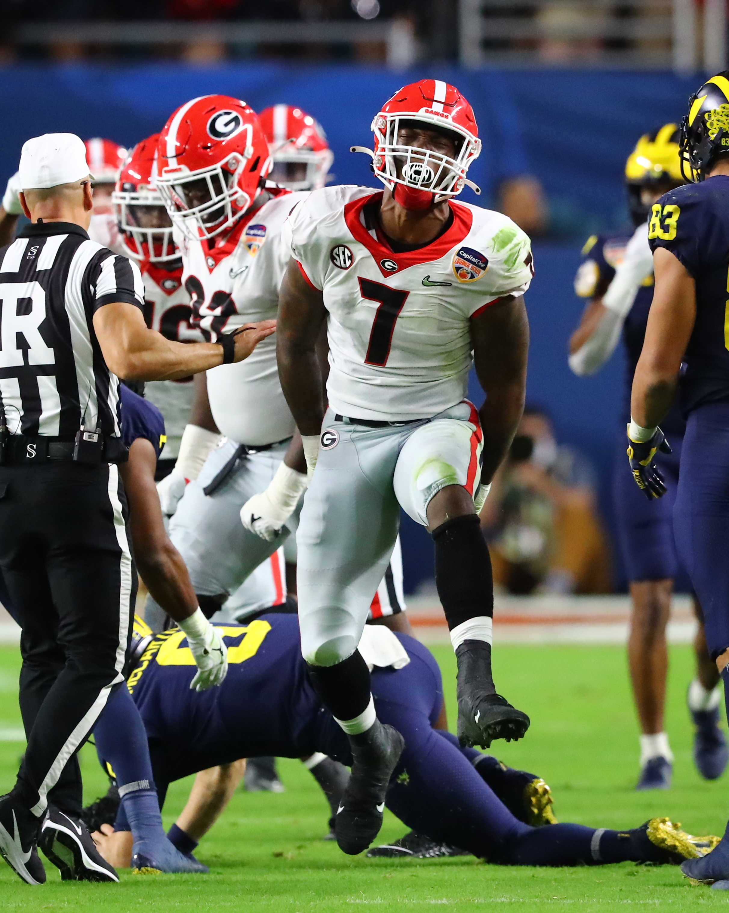 Georgia Bulldogs football player card: LB Quay Walker