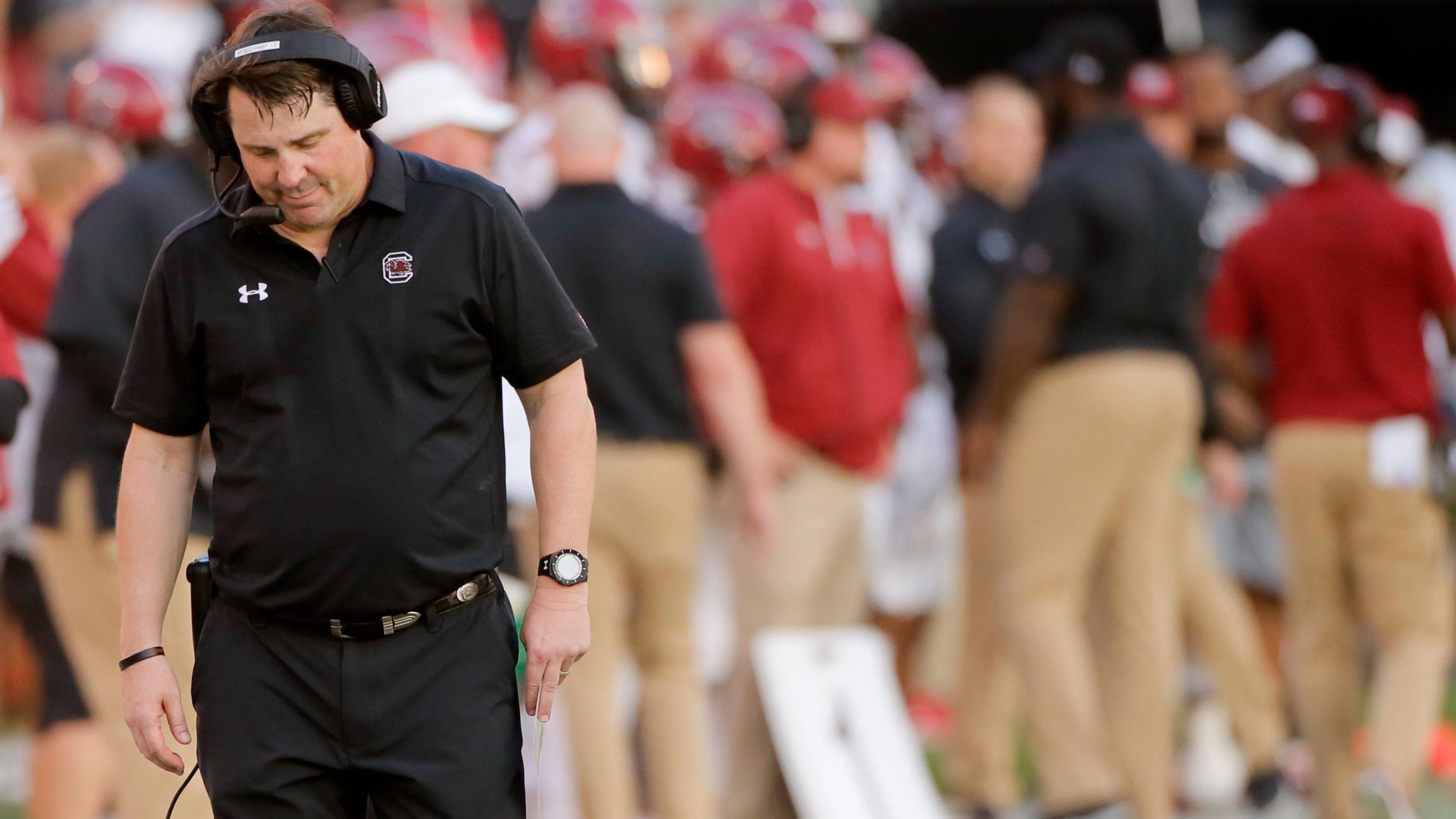 Former South Carolina coach Will Muschamp 'just visiting' UGA