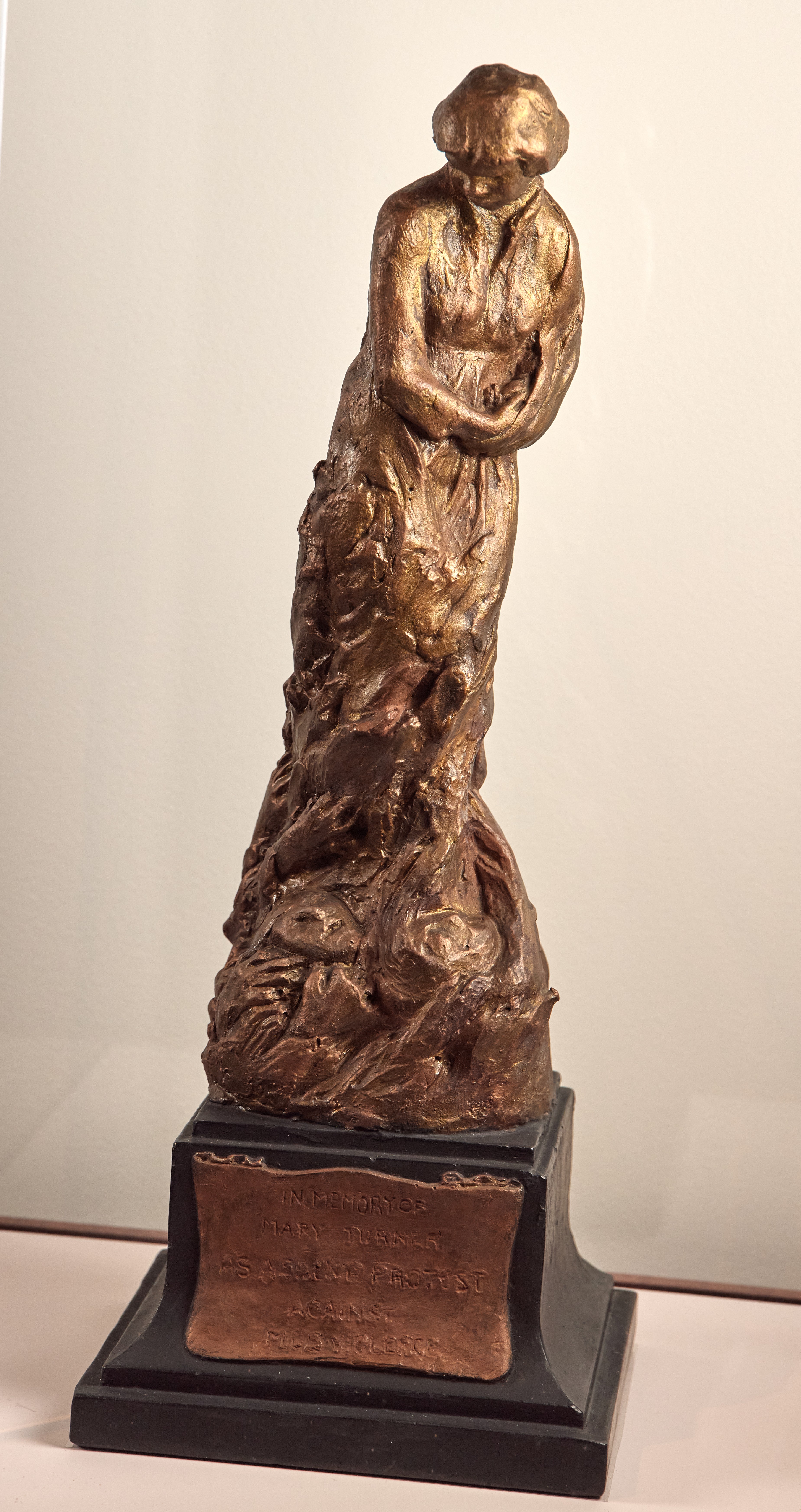 The brutal murder of Mary Turner near Valdosta inspired many works of art. This sculpture by Meta Vaux Warrick Fuller, "In Memory of Mary Turner As A Silent Protest Against Mob Violence," was created in 1919, a year after Turner's lynching. CONTRIBUTED