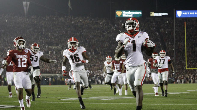 Former Georgia football RBs Thomas Brown & Sony Michel together again