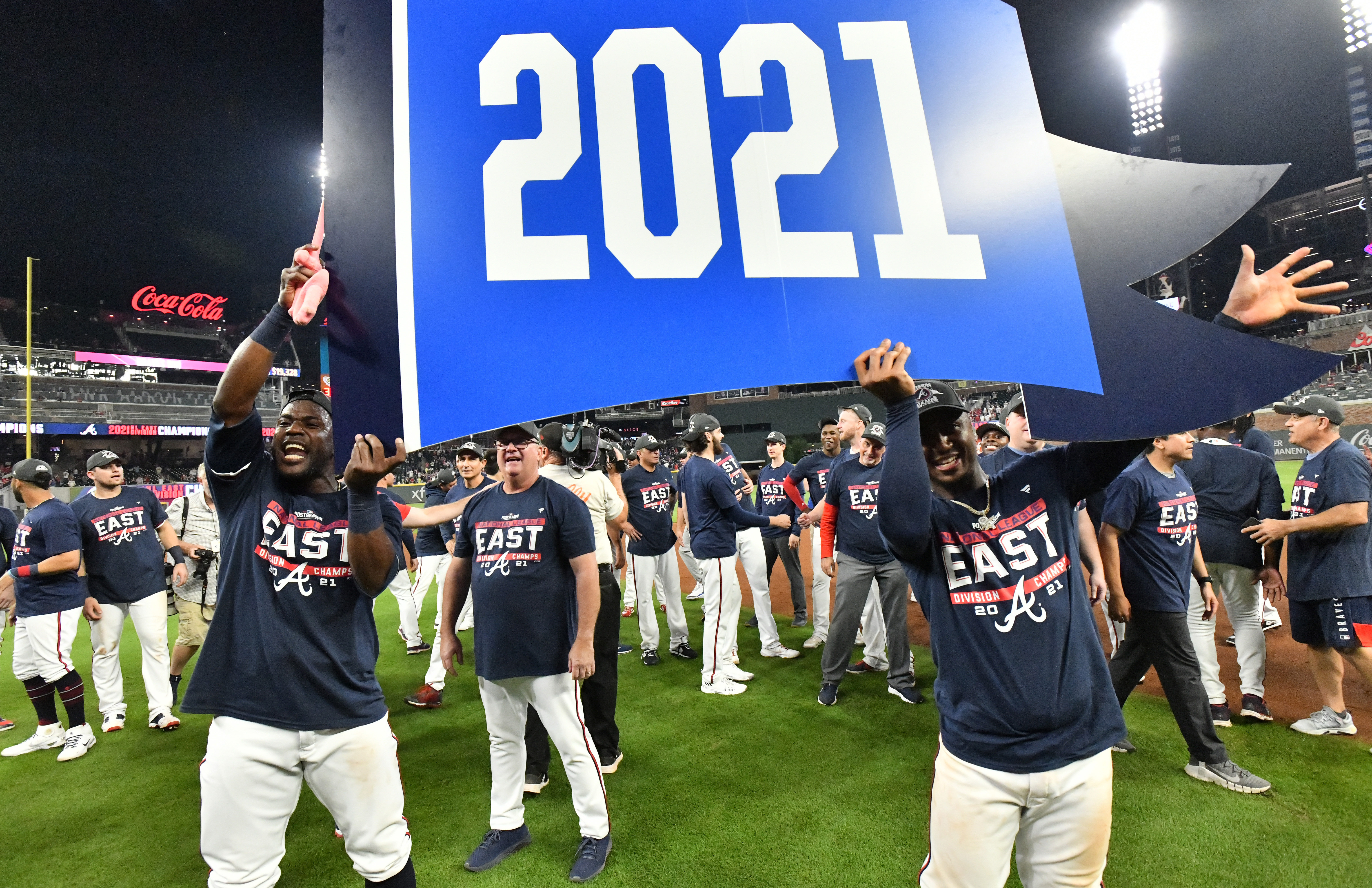 Atlanta Braves Unsigned 2023 NL East Division Champs Photograph