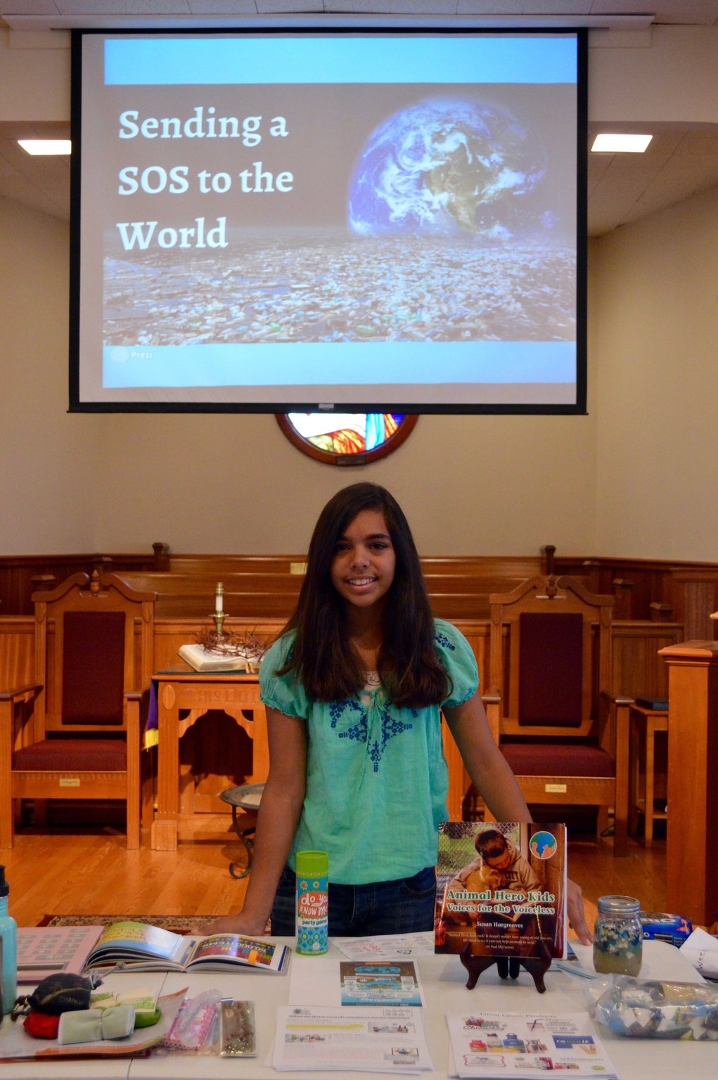 Hannah Testa of Cumming spends much of her time teaching people how to take better care of the environment.