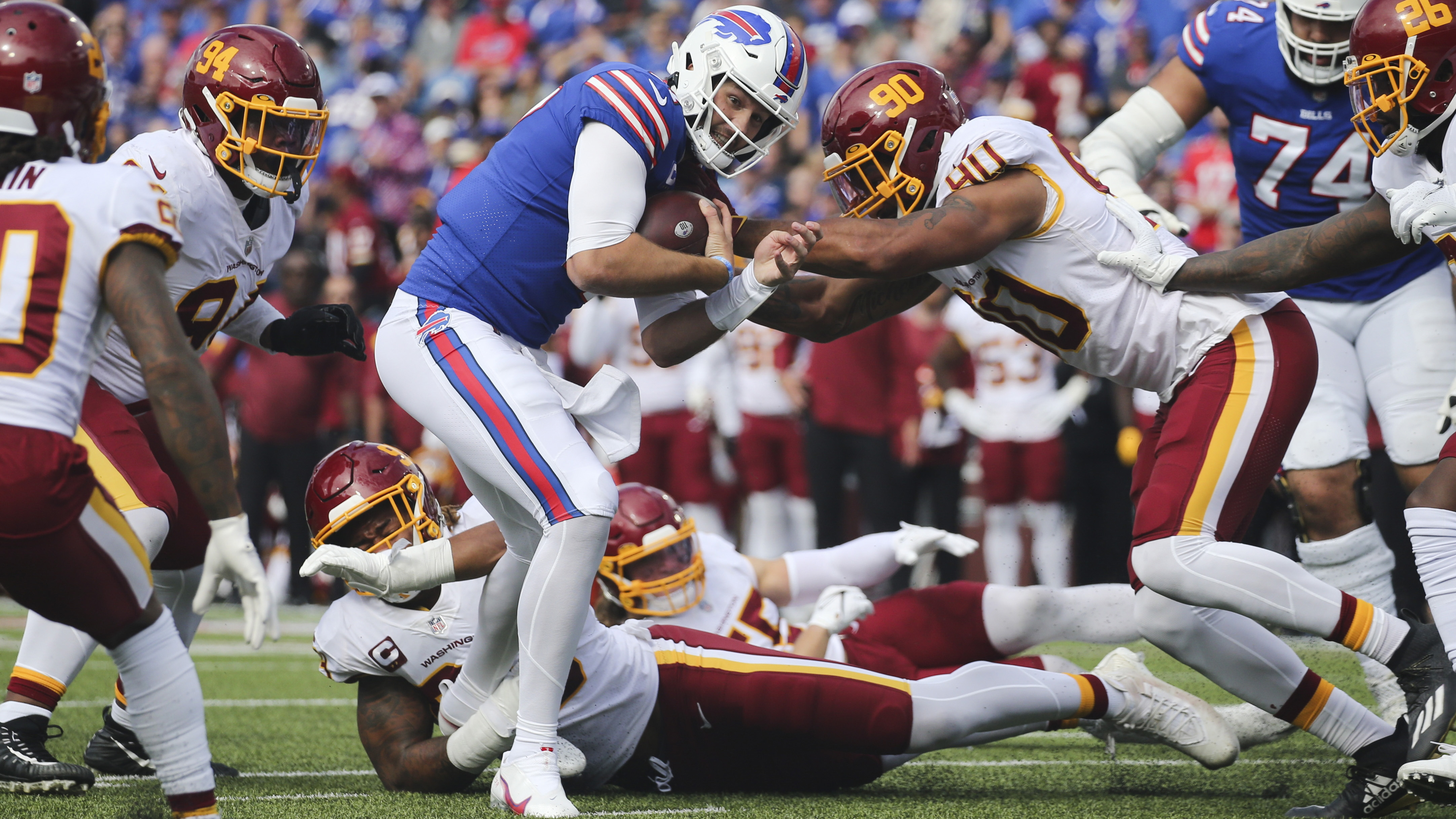 Buffalo Bills dominate for first home win of the season defeating  Washington Football Team 43-21