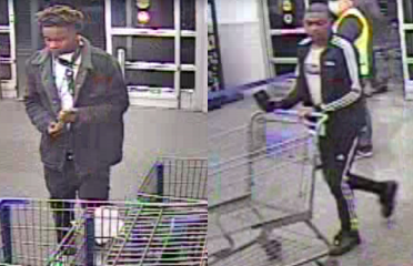 Police in Suwanee are looking for two suspects they say hit and killed a pedestrian while driving away from a shoplifting investigation.