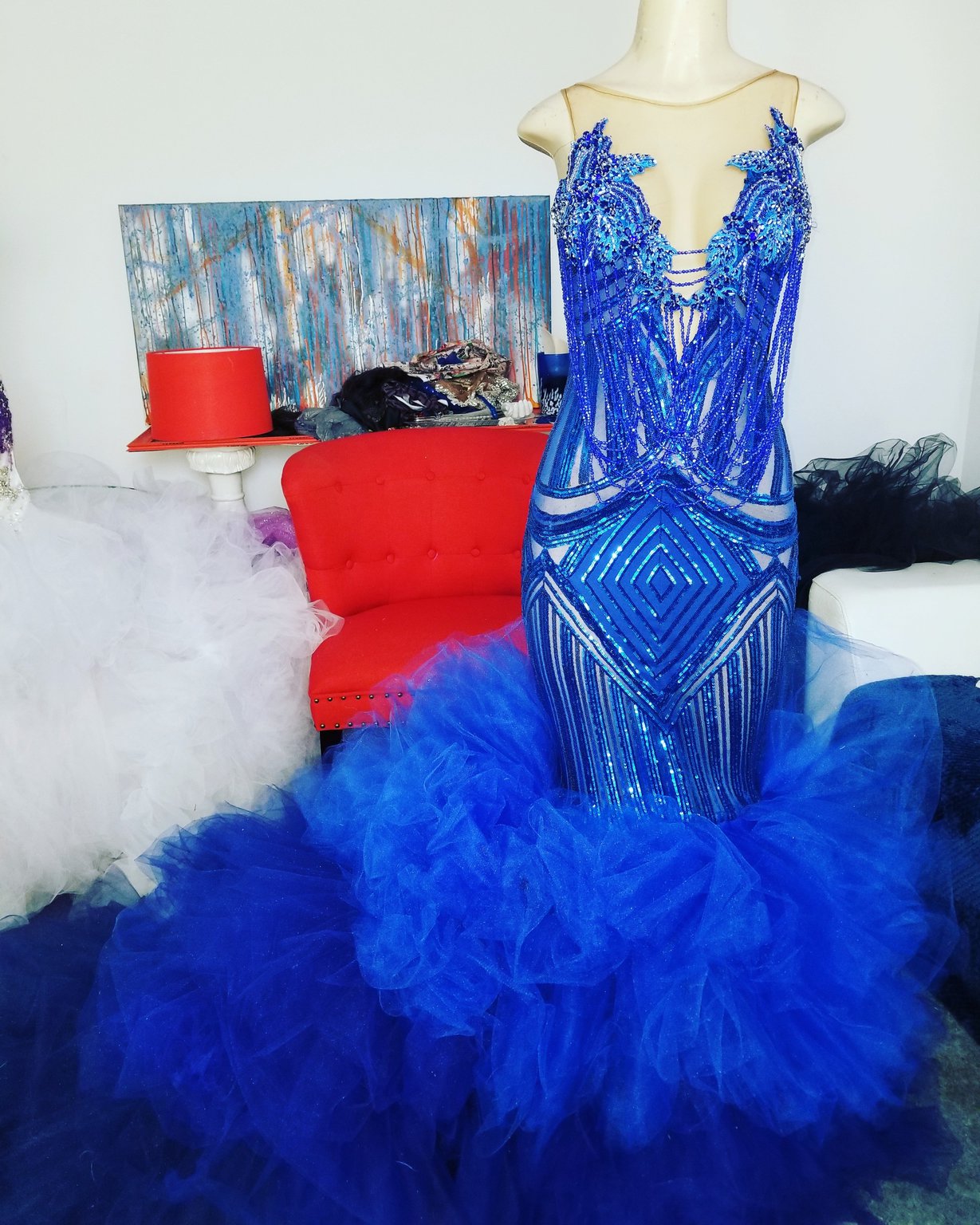 strapless open back dress Charming Cute Tulle Homecoming Dress,Elegant Lace Prom Dresses Short Custom Size / Custom Color main image 0