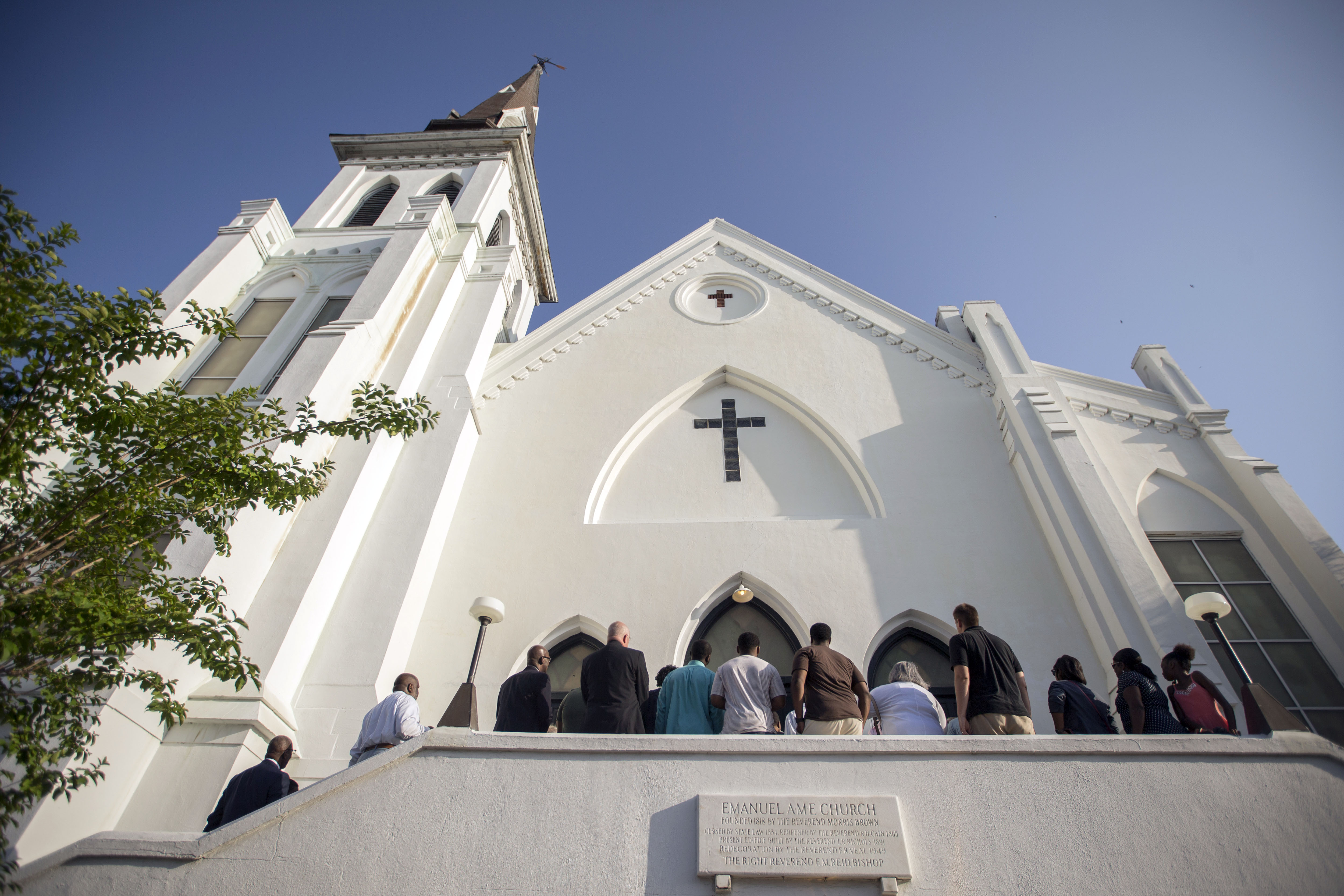 Emanuel AME Church was the site of a racially motivated massacre in 2015. (AP Photo/Stephen B. Morton)
