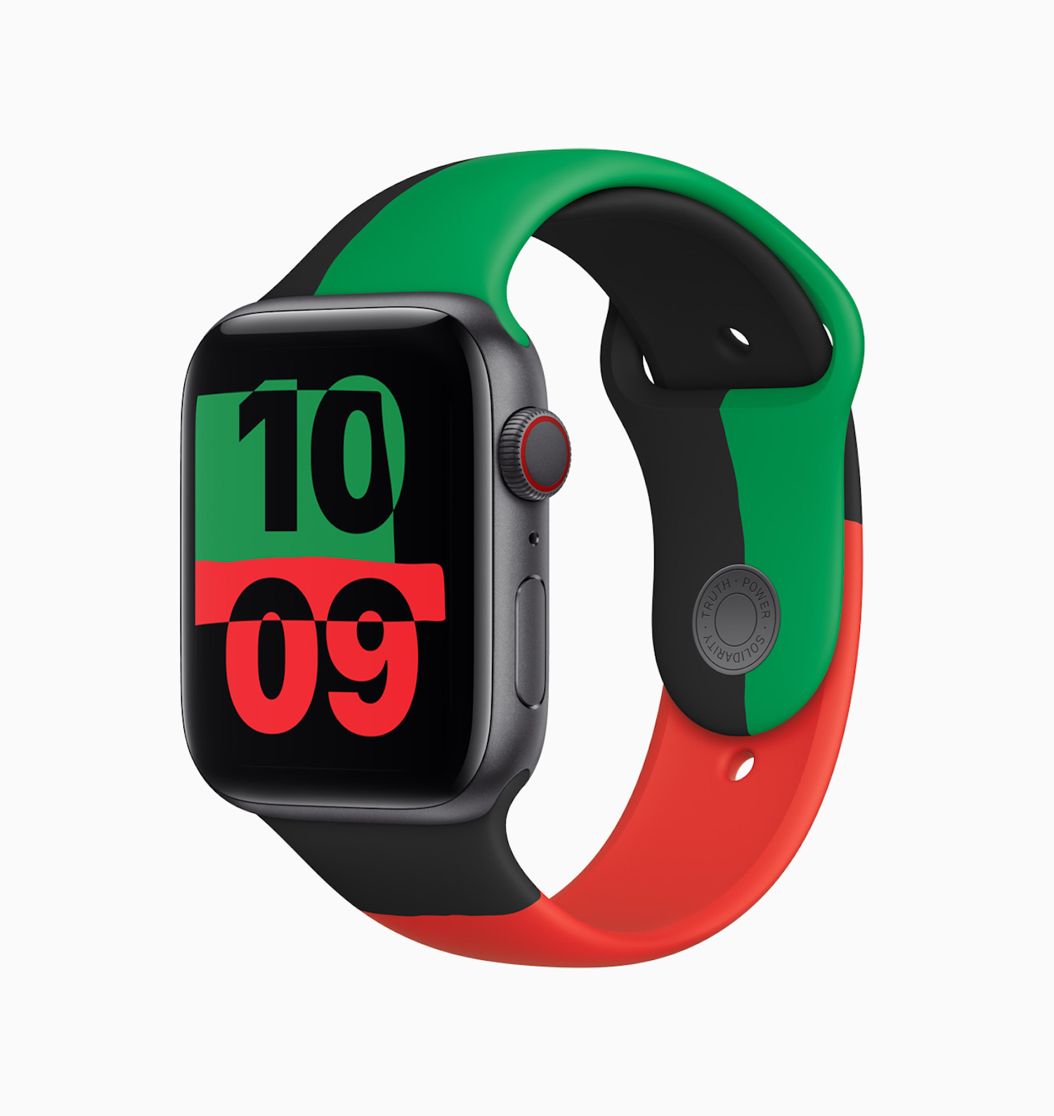 The latest Apple watch raises awareness for racial injustice, so it's a perfect present for Valentine's Day and Black History Month.
Courtesy of Apple Inc.