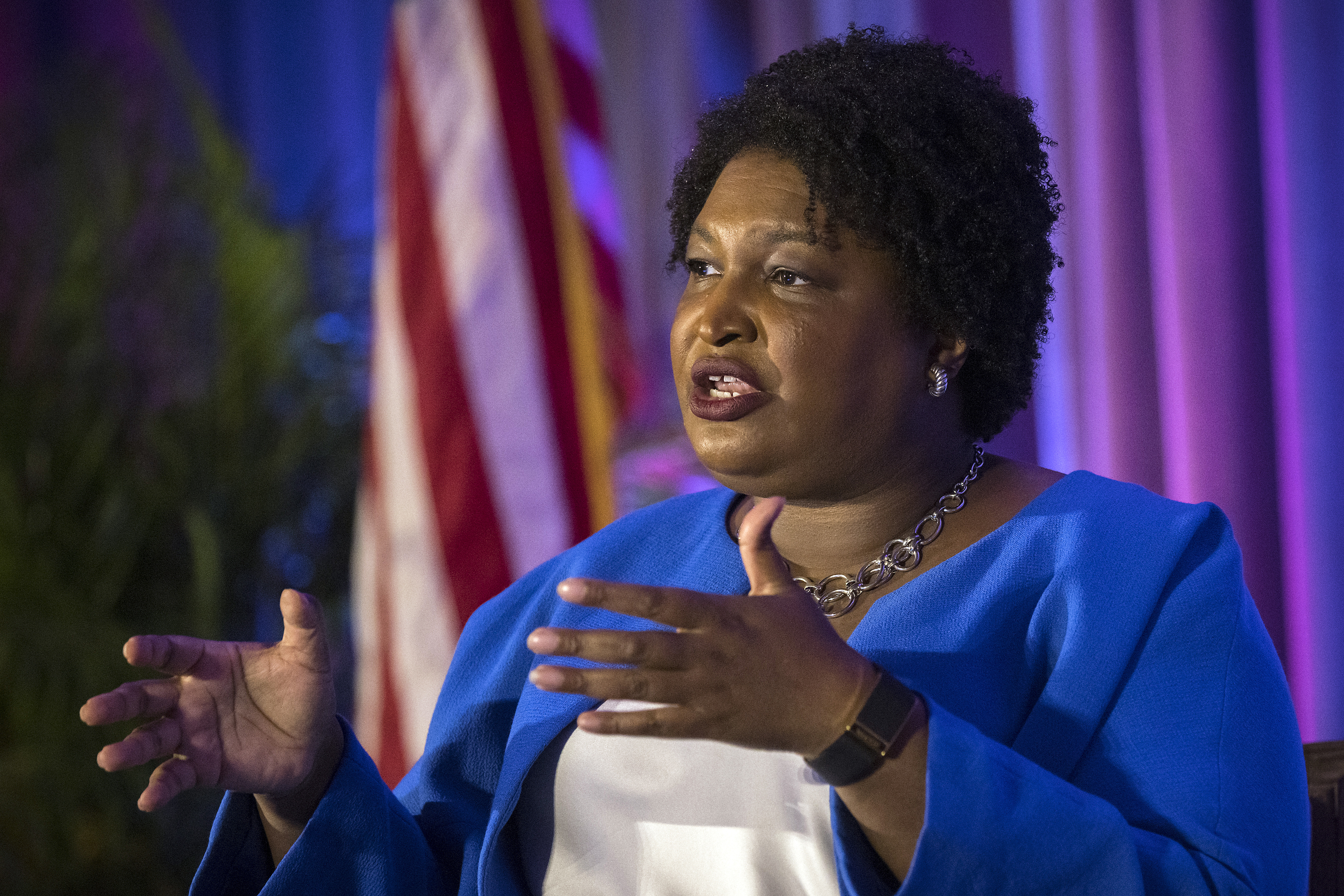 Democratic gubernatorial candidate Stacey Abrams has taken the rare step of endorsing three candidates in the party's down-ticket runoffs. (AJC Photo/Stephen B. Morton)