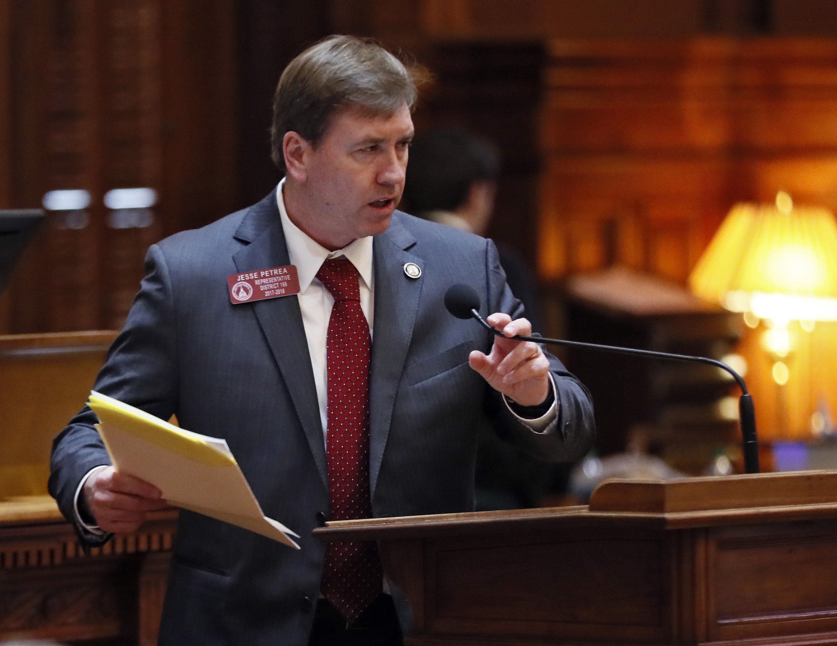 Rep. Jesse Petrea, R - Savannah, seen here in 2018, chairs the House Human Relations & Aging Committee. He wasn’t ready to submit policy proposals in response to the series, but said he hopes lawmakers will do “anything in our power” to protect the most vulnerable in society. BOB ANDRES /BANDRES@AJC.COM