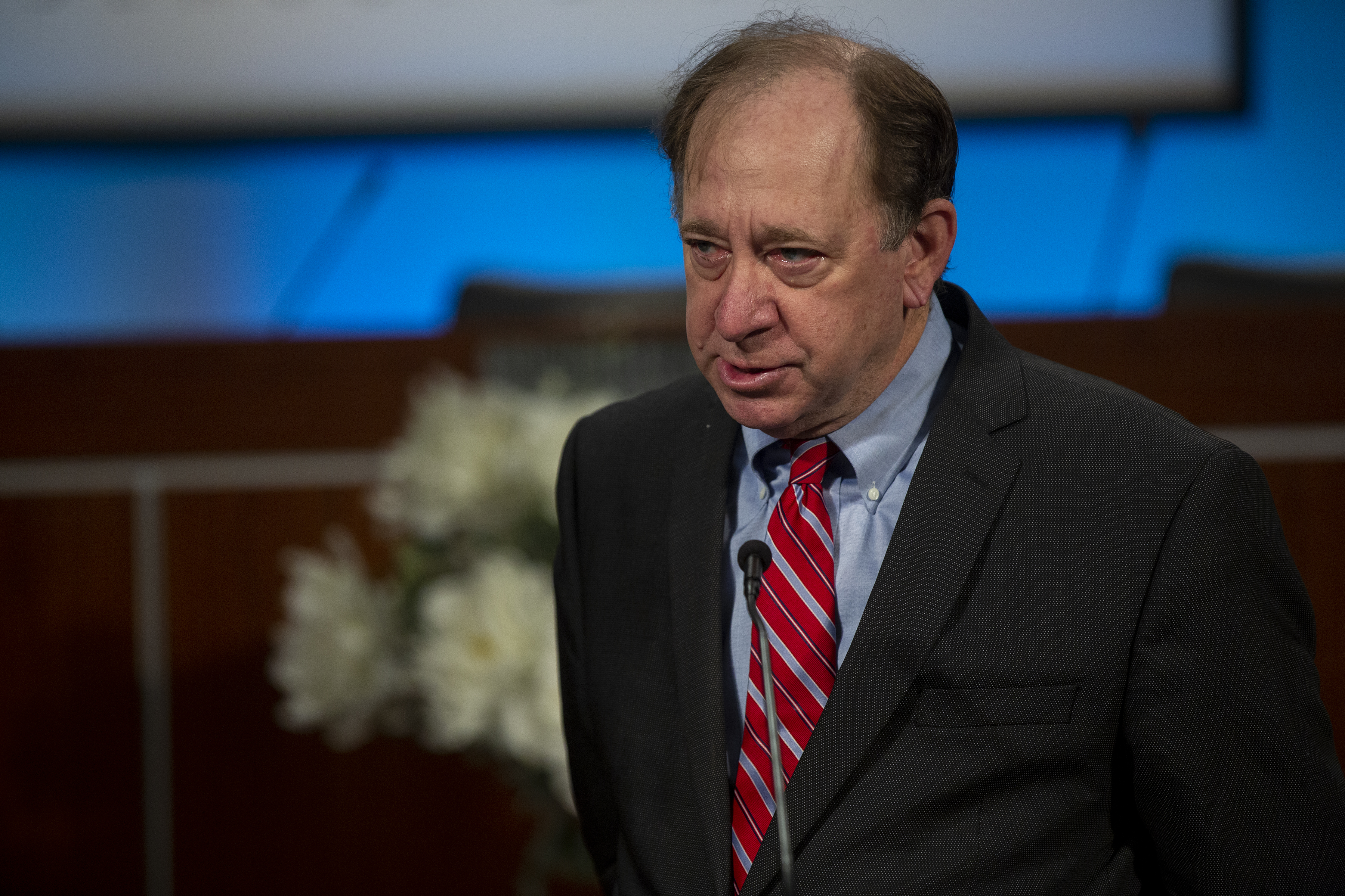 DeKalb County School District board member Marshall Orson said in February that it was critical to get renovations of Druid Hills High School underway. (REBECCA WRIGHT FOR THE ATLANTA JOURNAL-CONSTITUTION)