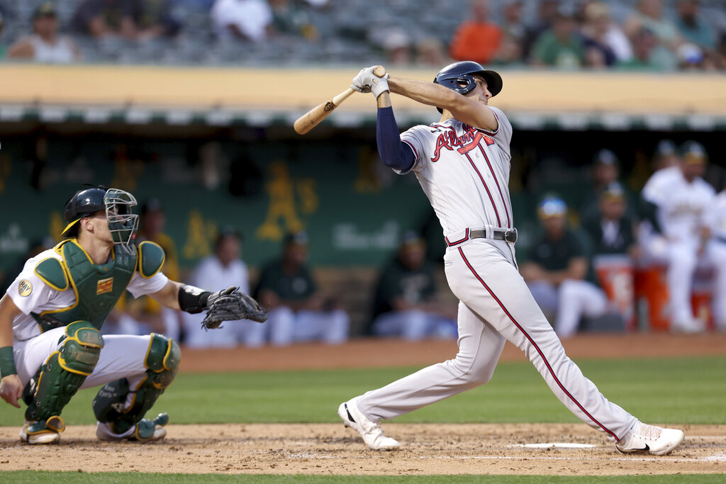 Matt Olson is the first to 50 home runs in 2023! 💪 🎥: @braves