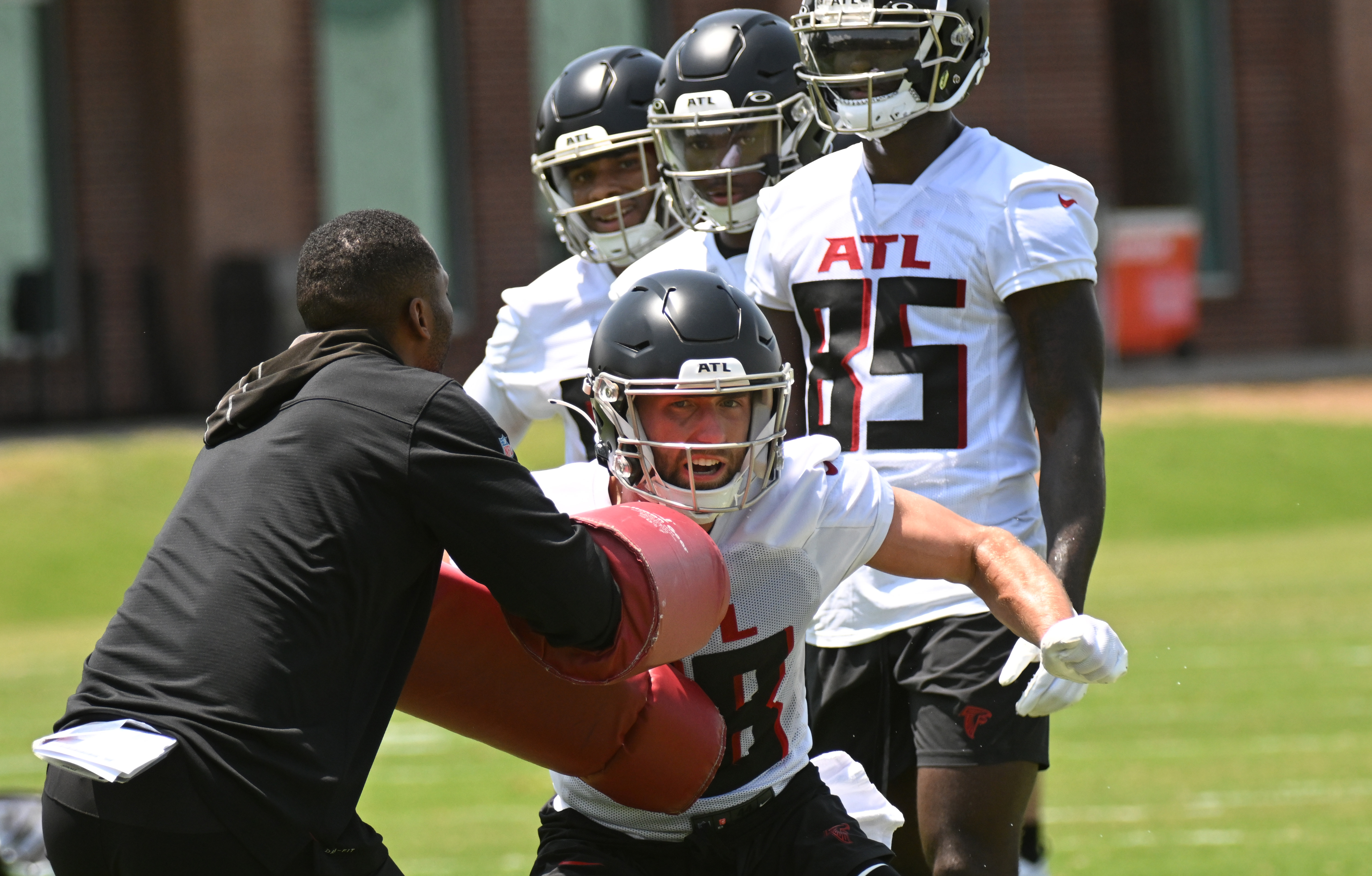 Falcons rookie minicamp videos Bijan Robinson Clark Phillips more