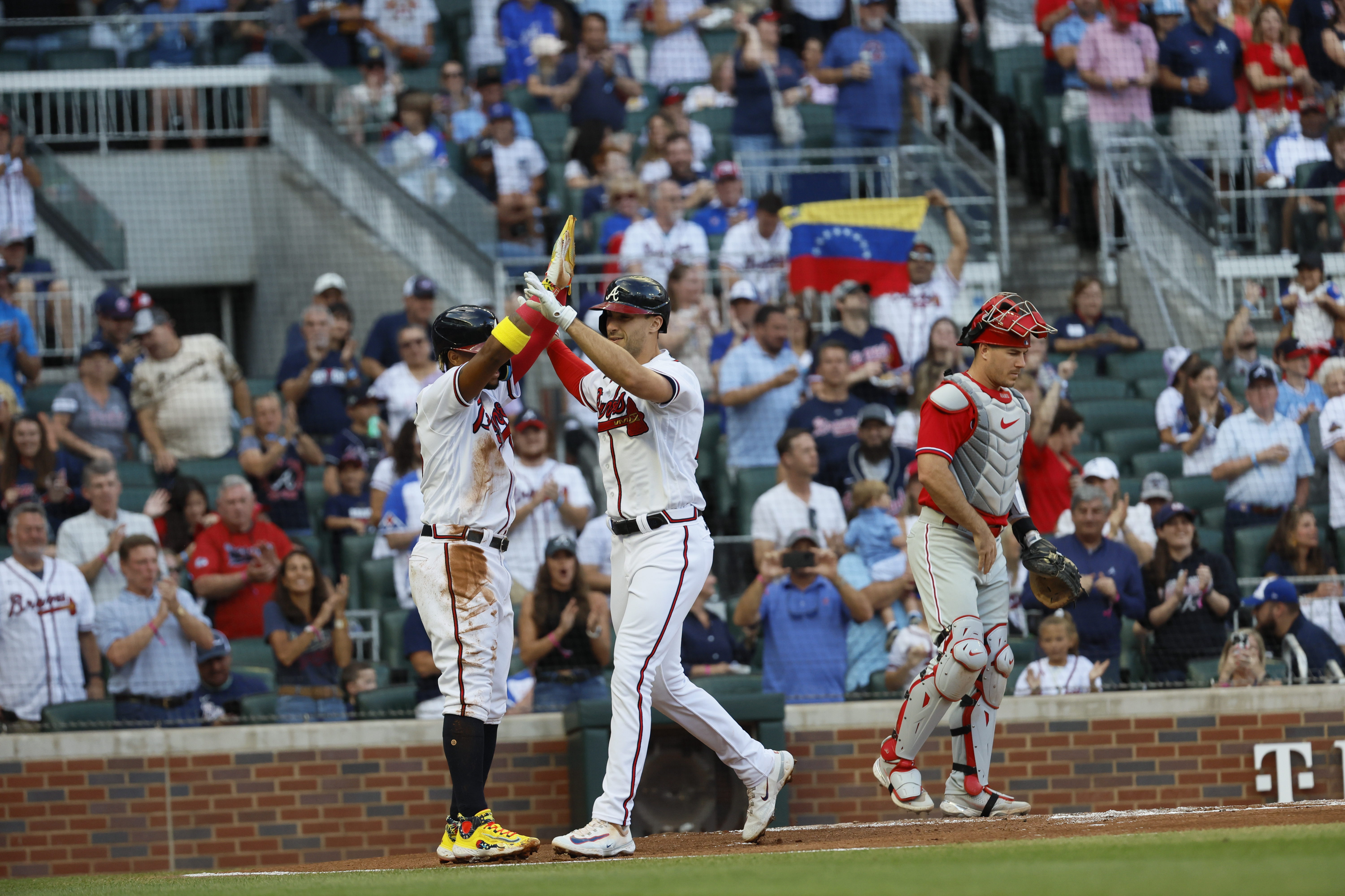 July 04, 2019: Atlanta Braves pitcher Mike Soroka delivers a pitch during  the first inning of a MLB game against the Philadelphia Phillies at  SunTrust Park in Atlanta, GA. Austin McAfee/(Photo by