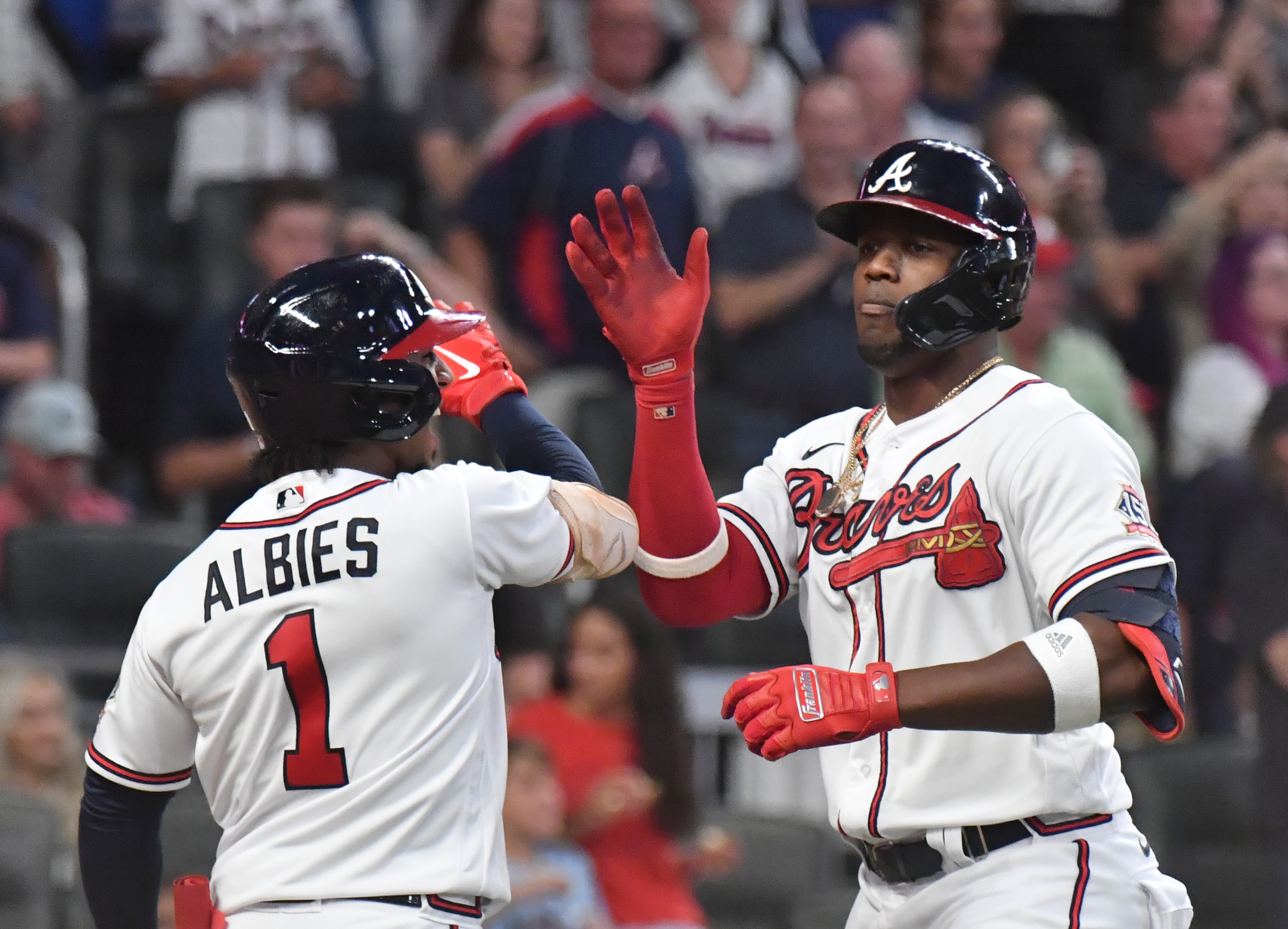 Braves rally behind Ozzie Albies' clutch three-run home run in win over  Brewers