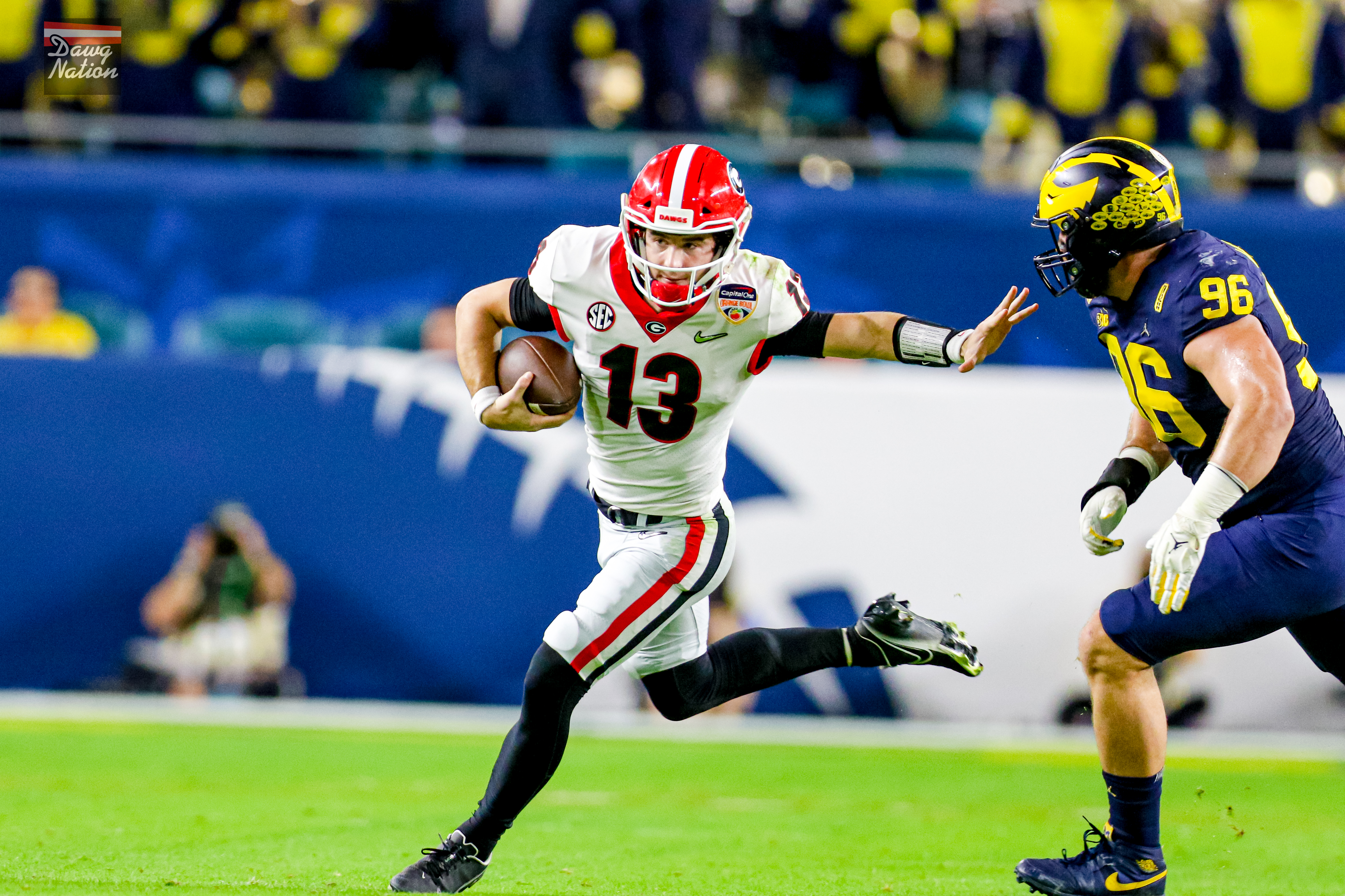 Georgia's Ladd McConkey praises Stetson Bennett after another national  title: 'He shows up in the big moments'