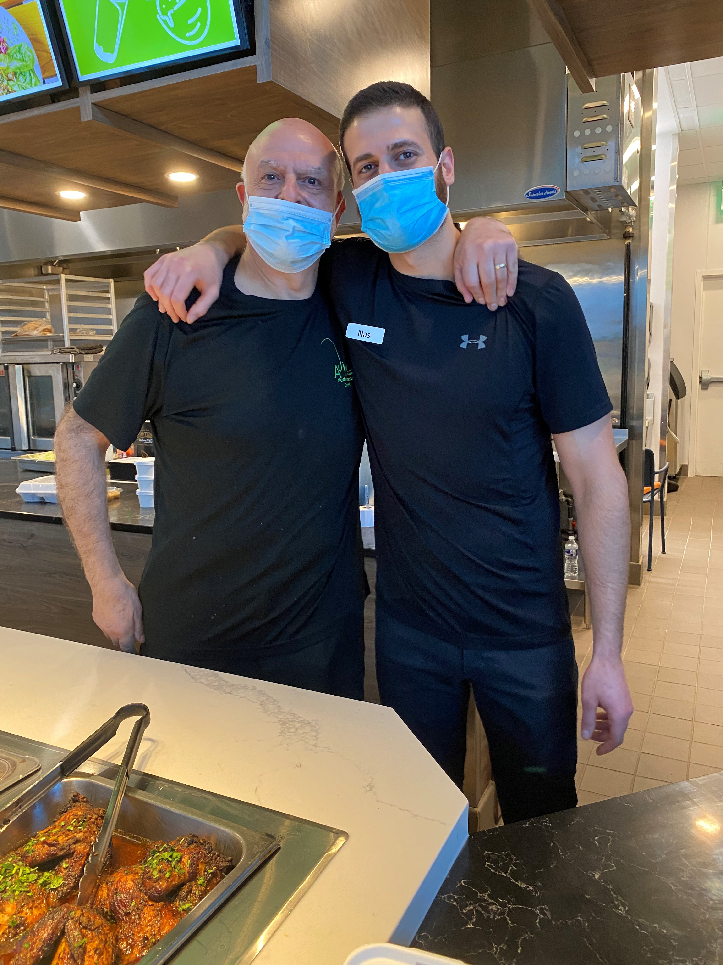 Kameel Srouji opened his first restaurant, back home in Israel, when he was 21. In 2013, his son, Nas, joined the family business, which includes Aviva by Kameel locations in downtown and Midtown.
Wendell Brock for The Atlanta Journal-Constitution