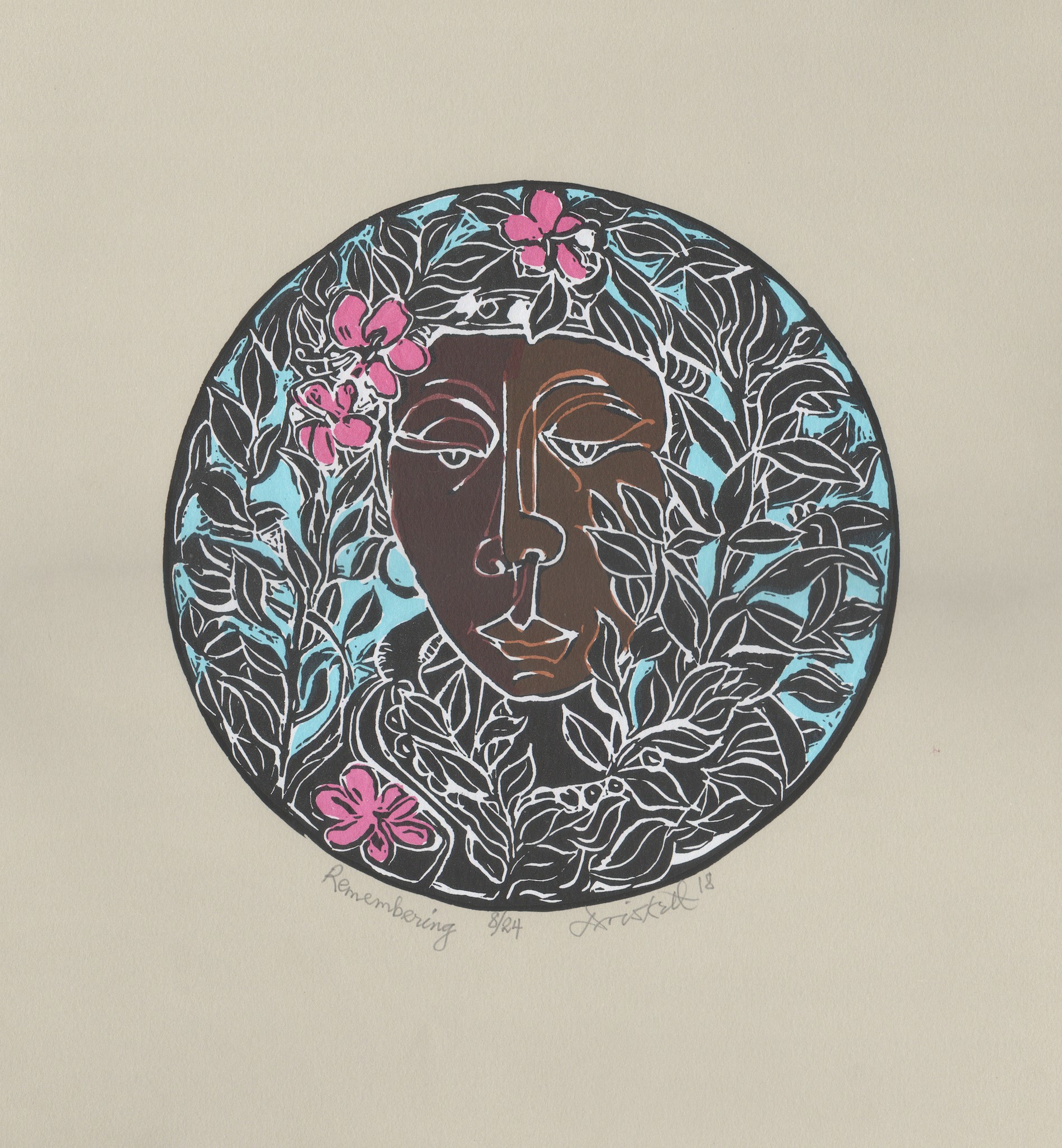 David Driskell was a multimedia artist and was a prolific printmaker in the latter portion of his career. This piece was done in 2018. Courtesy of September Gray Fine Art Gallery