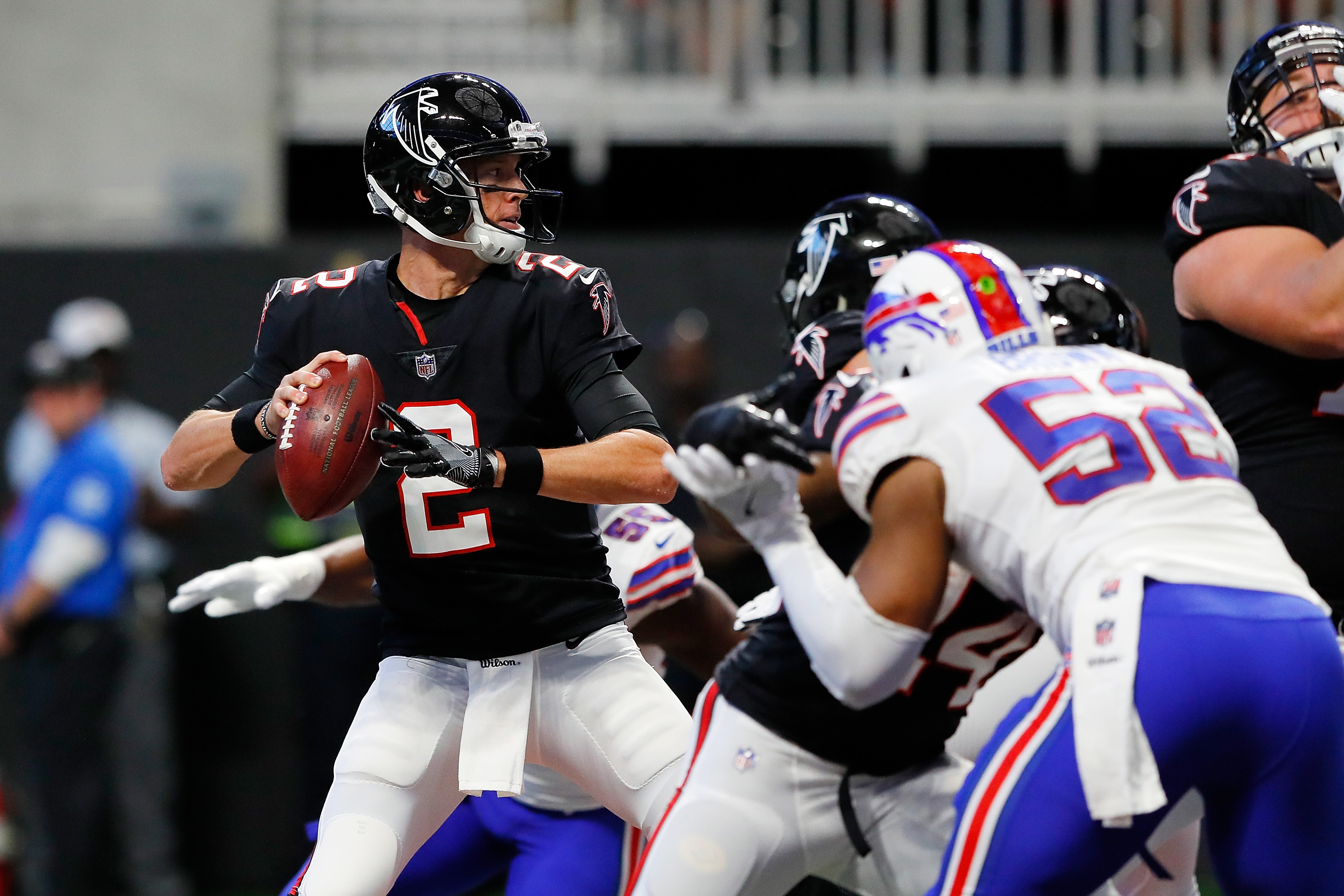 In-game replay: Matt Ryan finds Justin Hardy to tie Falcons-Bills game in  fourth