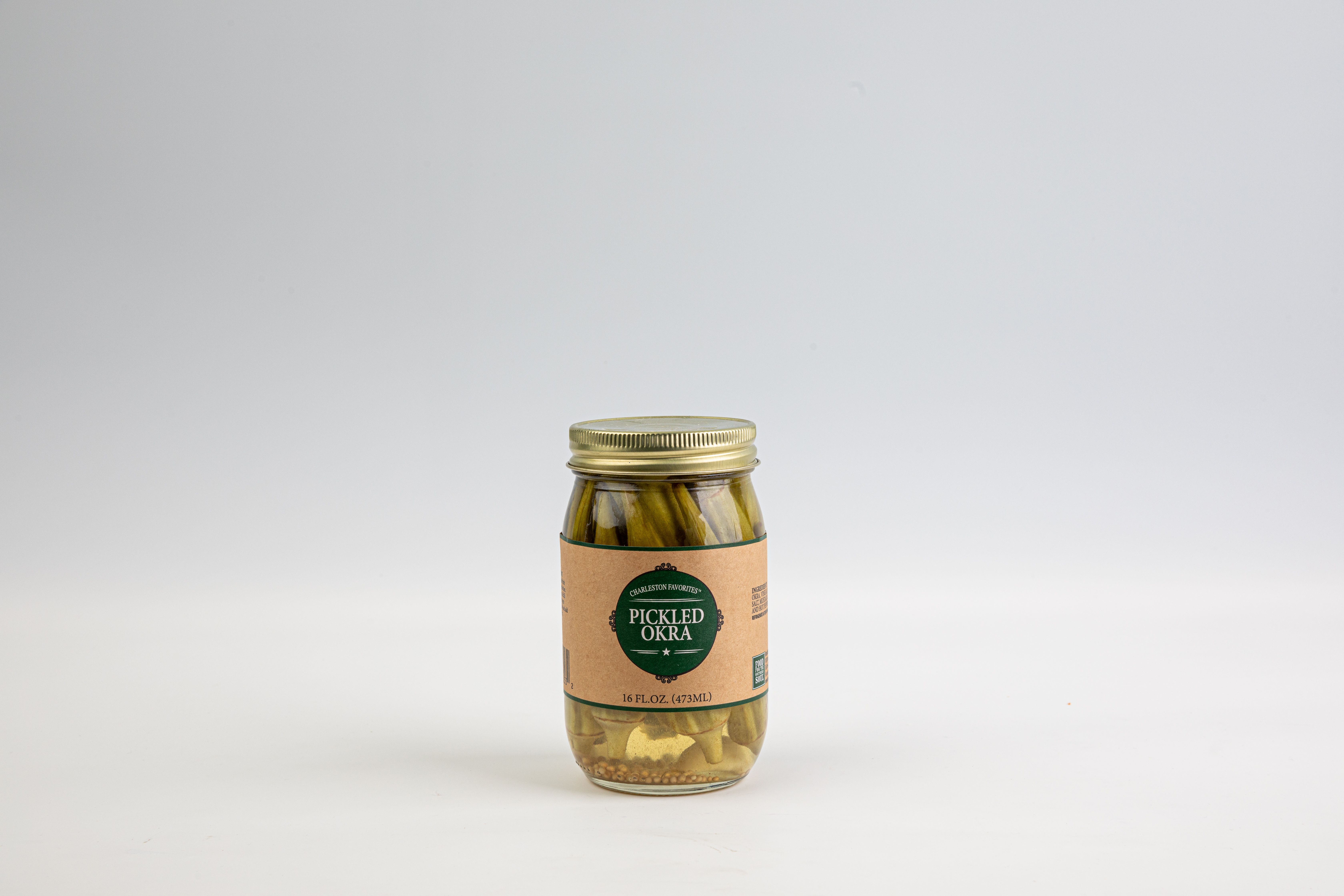 Pickled okra from Charleston Favorites. Courtesy of Food for the Southern Soul