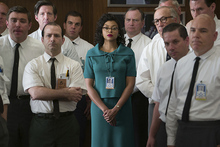 Taraji P. Henson as Katherine Johnson, center, in a scene from "Hidden Figures." Henson did not receive an Oscar nomination for her role.