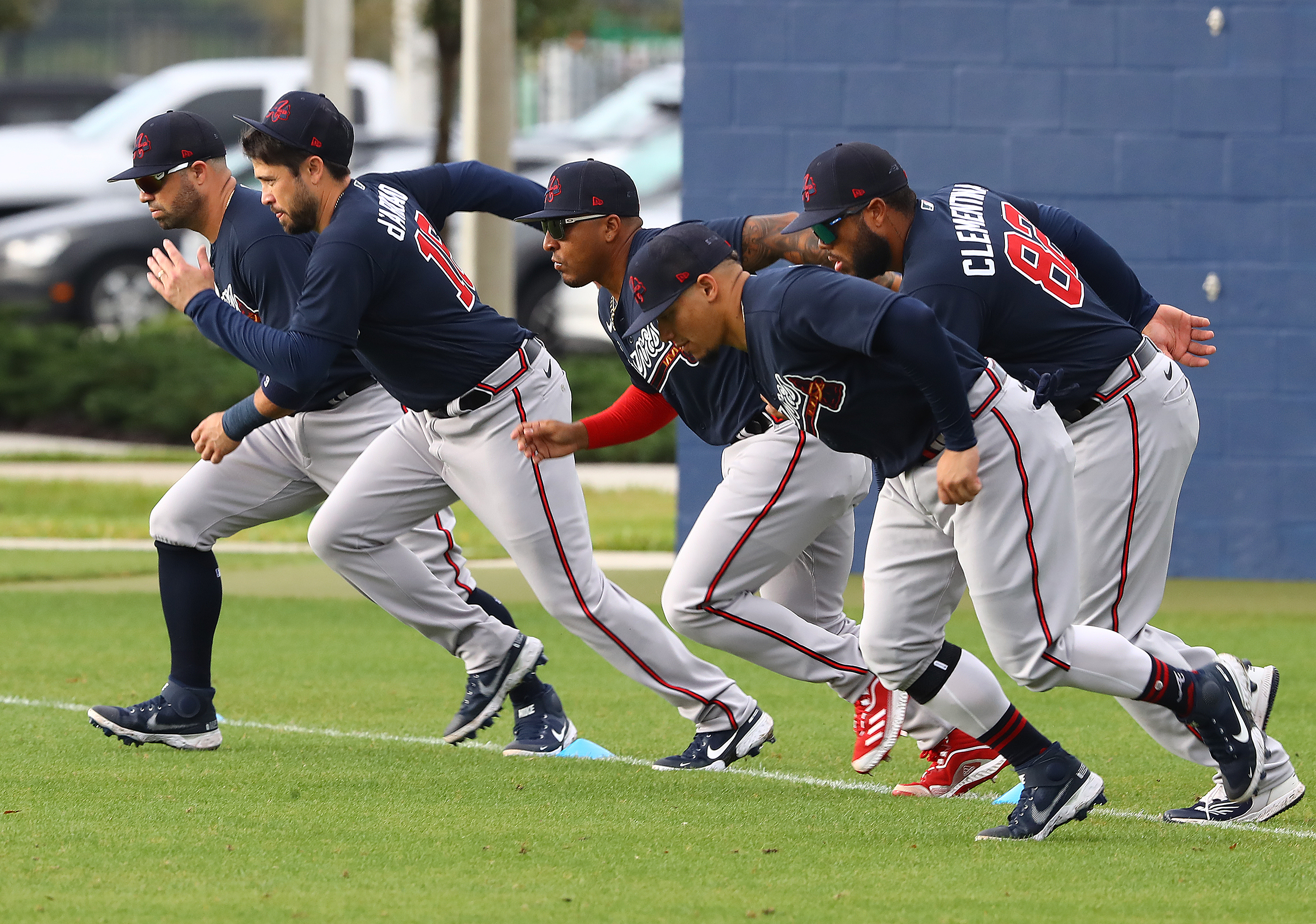 Photos: Matt Olson, Braves at spring training Wednesday