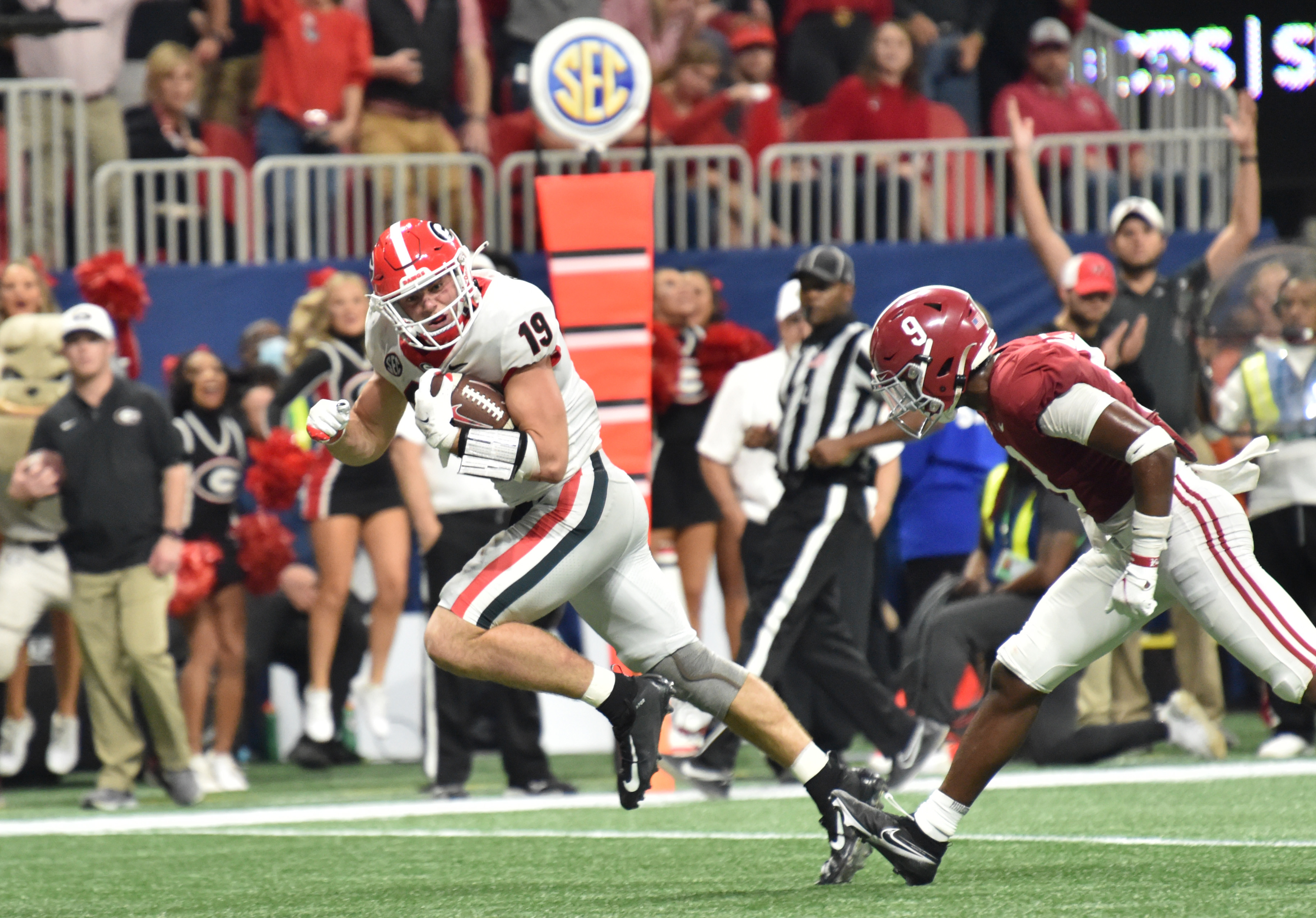 Men Georgia Bulldogs #1 George Pickens Black Game College Football