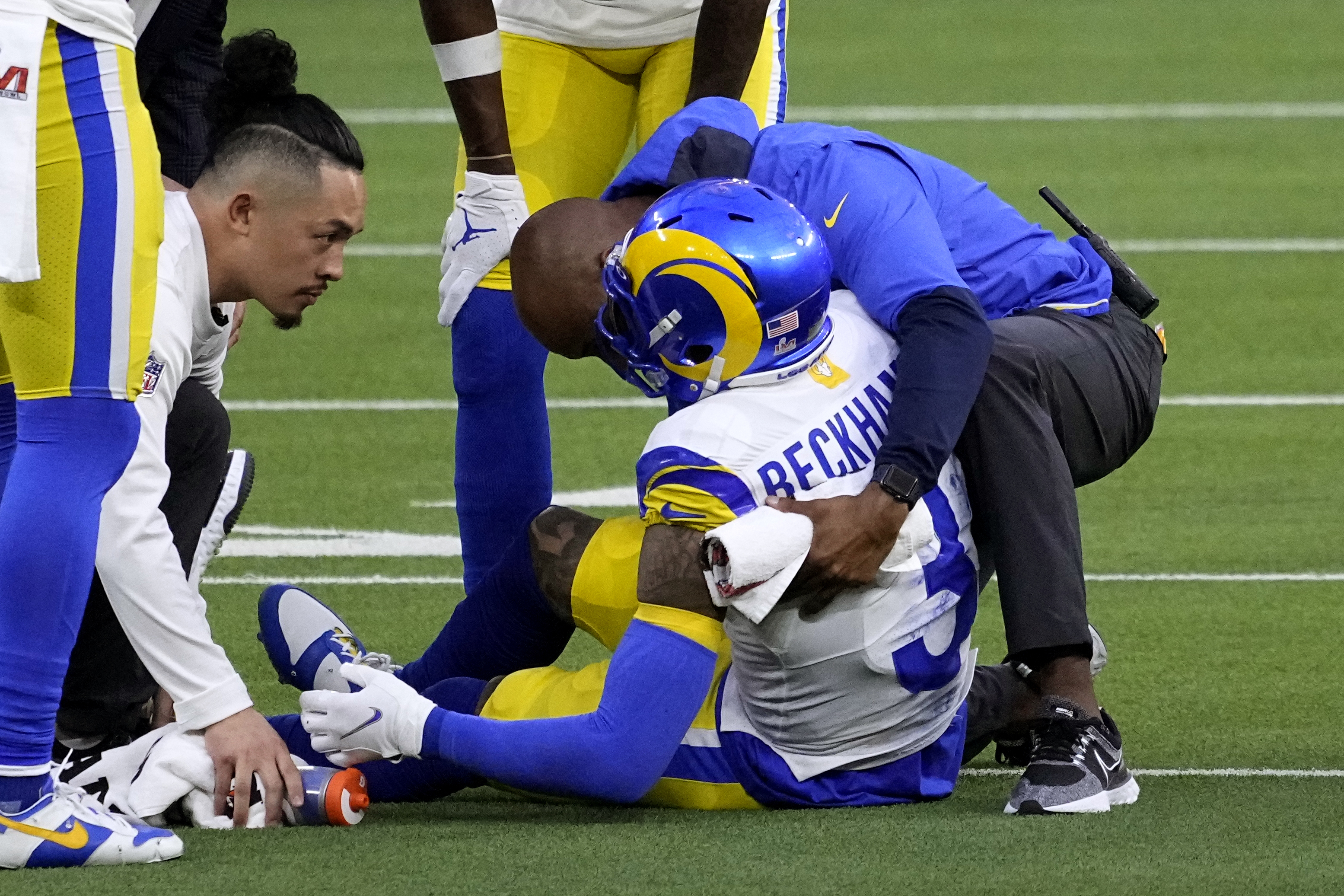 UPDATE: Rams' Odell Beckham Jr. downgraded to out for rest of Super Bowl LVI