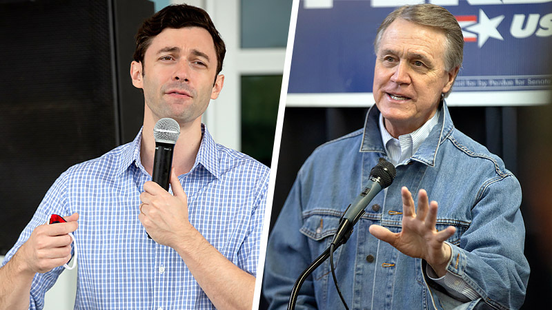 The tightness of recent surveys, including an Atlanta Journal-Constitution poll, raise the possibility that Georgia's race between Democrat Jon Ossoff, left, and Republican U.S. Sen. David Perdue could require a second round of voting on Jan. 5. (Photos: Steve Schaefer / Special to The Atlanta Journal-Constitution)