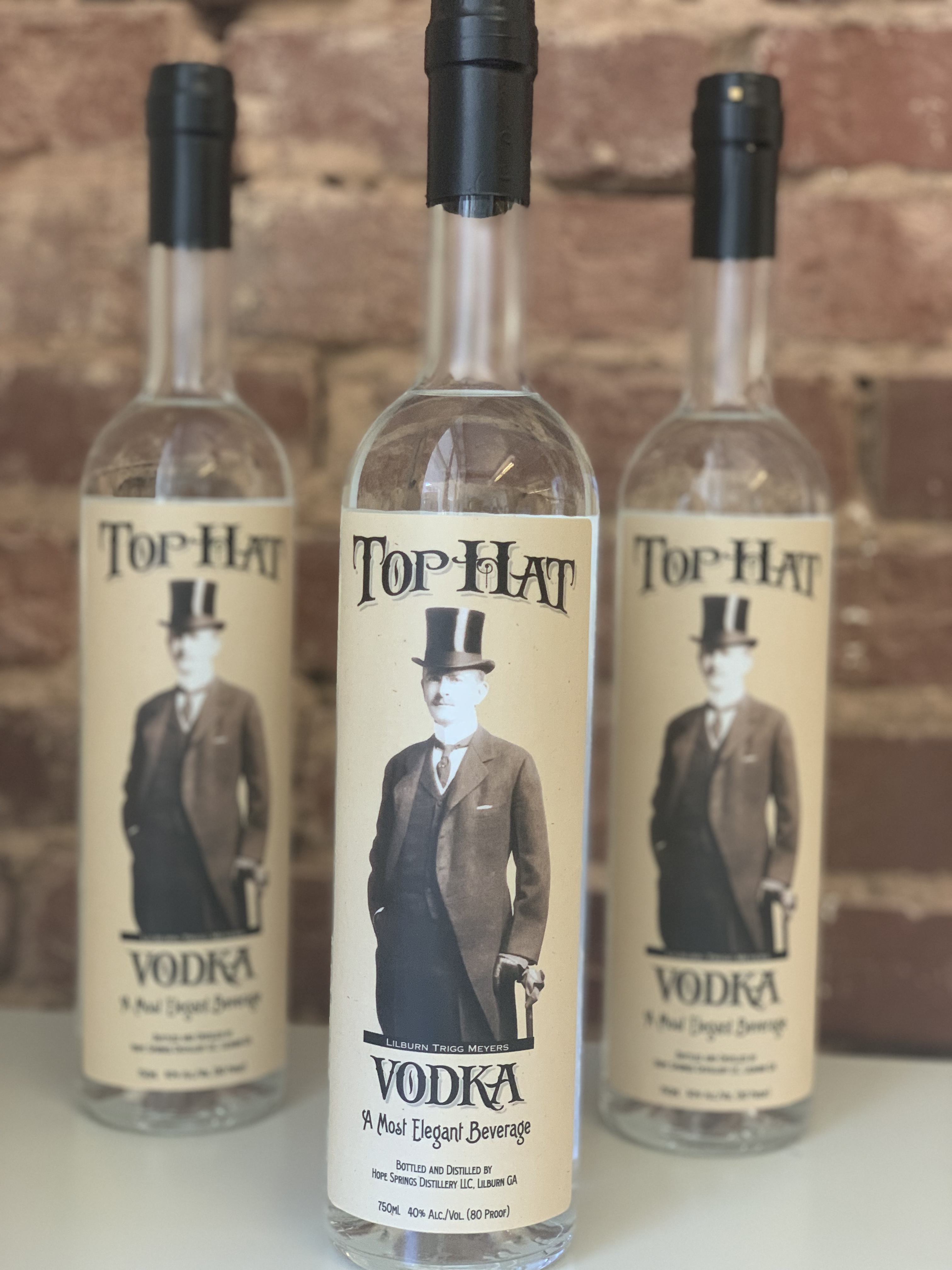 Top Hat Vodka from Hope Springs Distillery