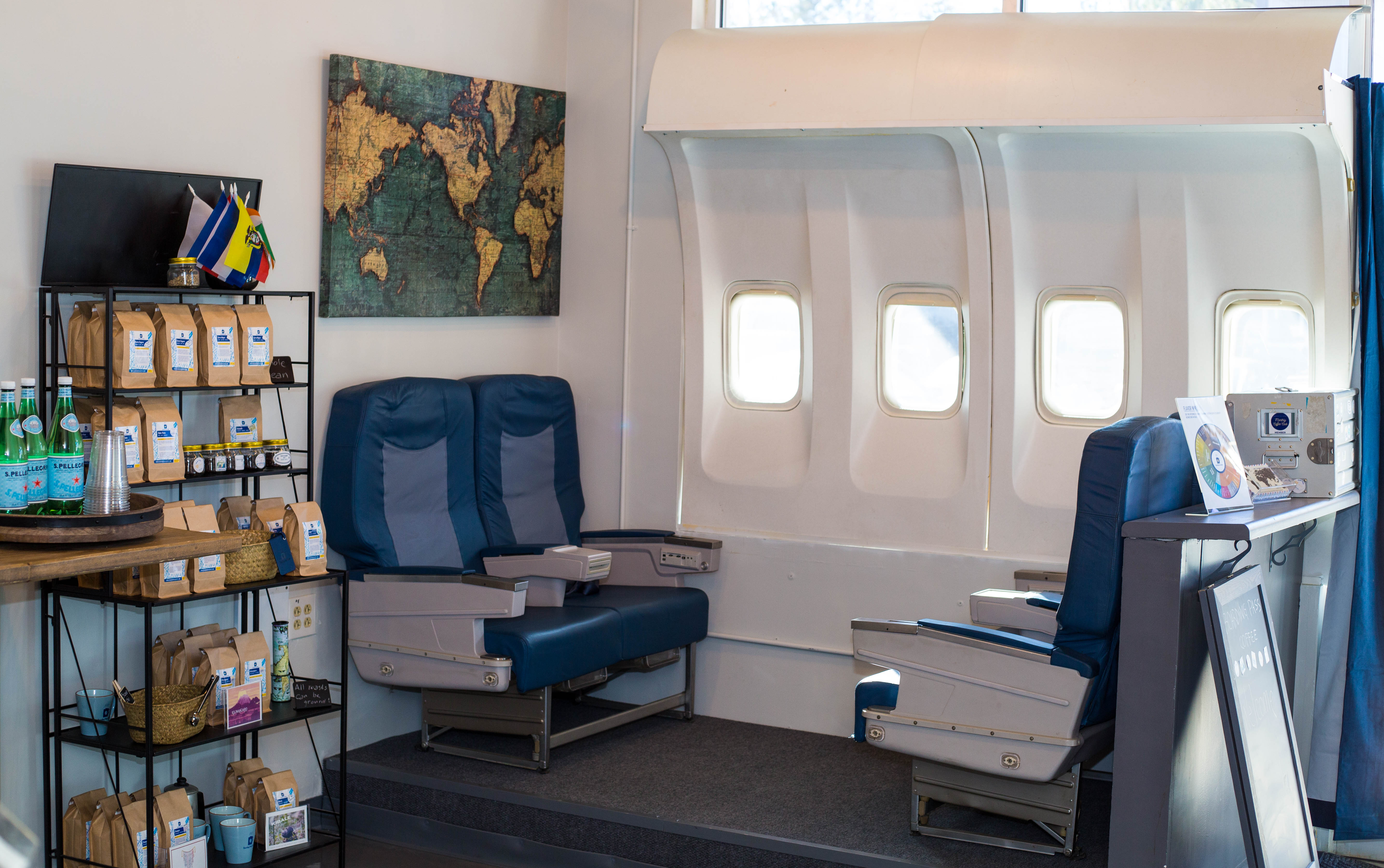 The interior of Boarding Pass Coffee. / Courtesy of Boarding Pass Coffee
