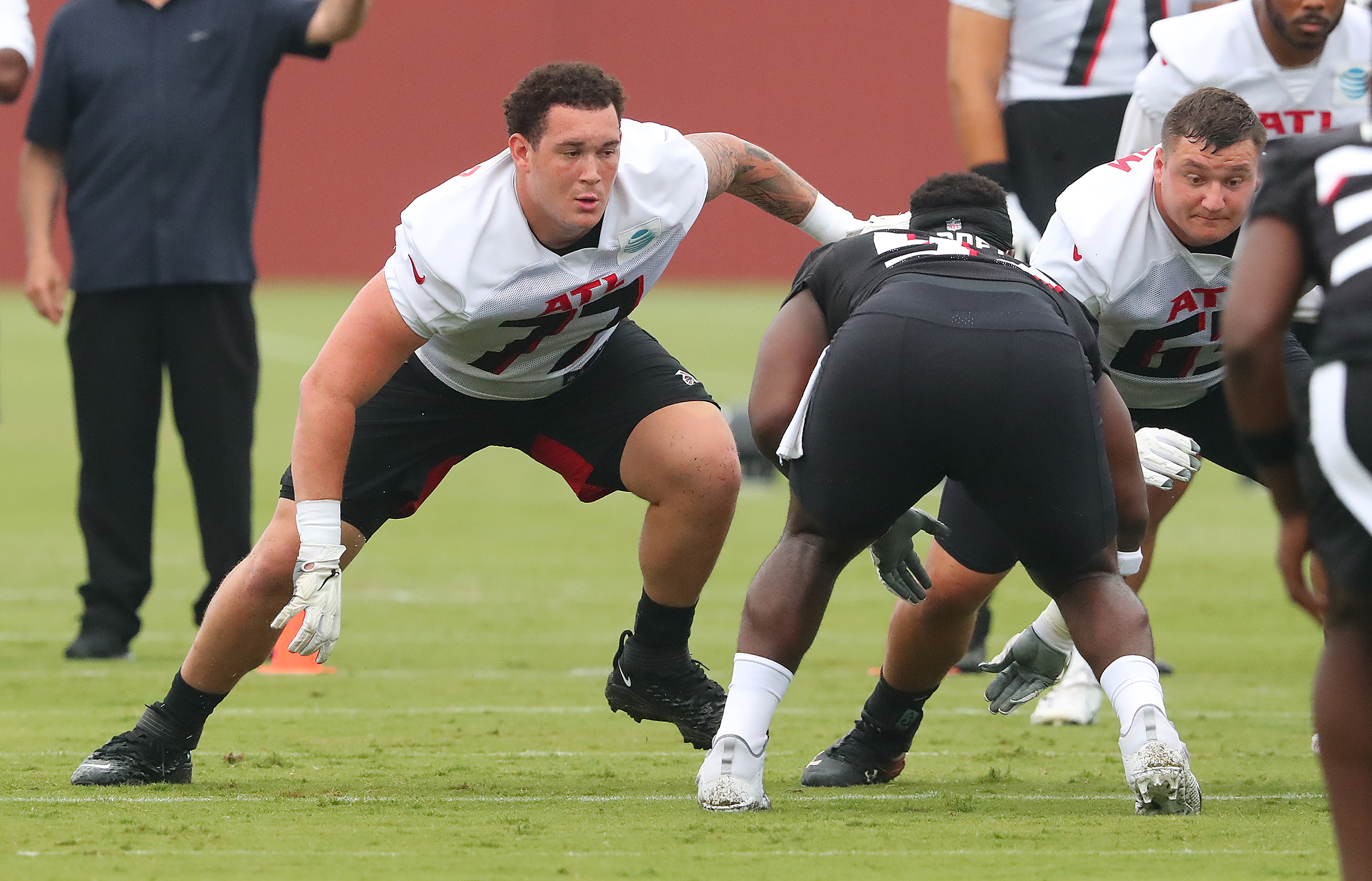 Jalen Mayfield ends Atlanta Falcons preseason in fitting fashion