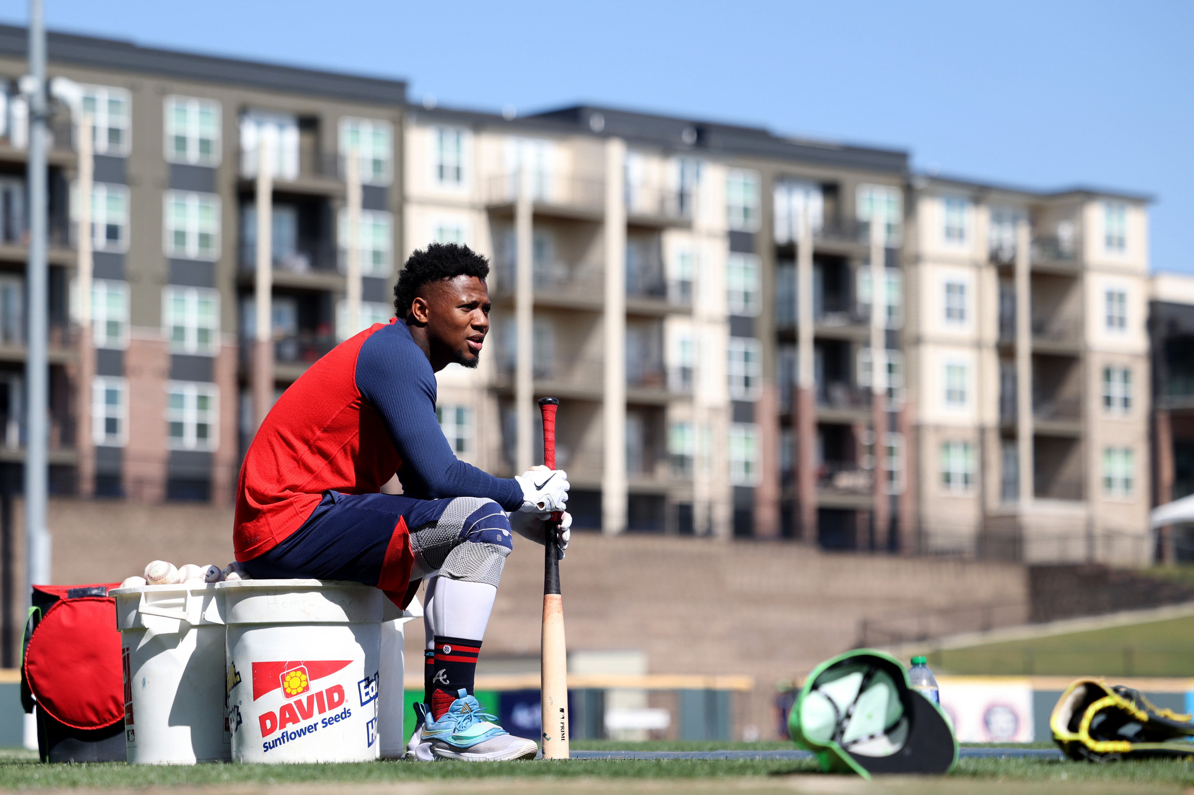 Ronald Acuña Jr. makes Gwinnett Stripers' home debut 