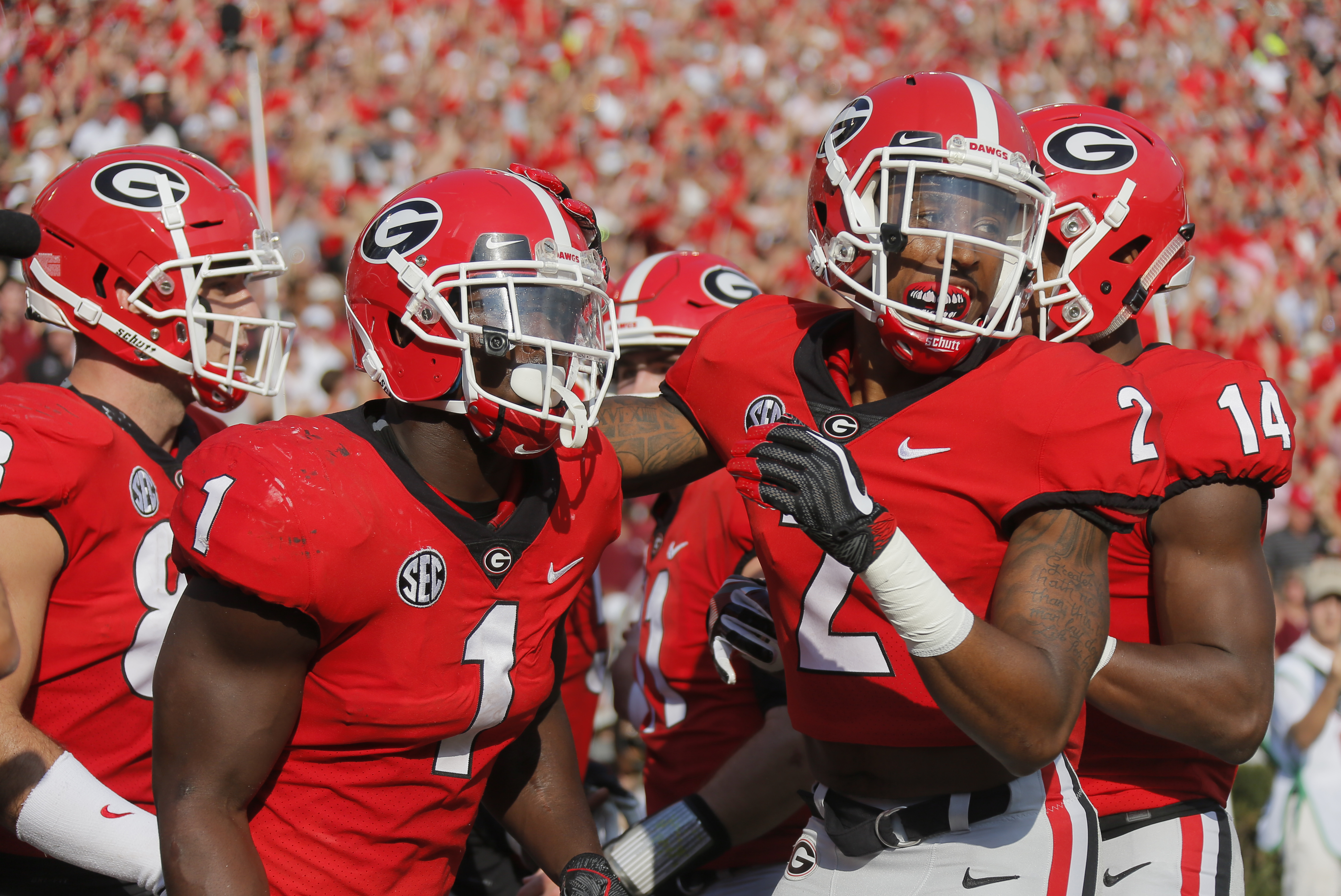 Former Georgia Bulldogs Nick Chubb, Sony Michel visit Kirby, Dawgs