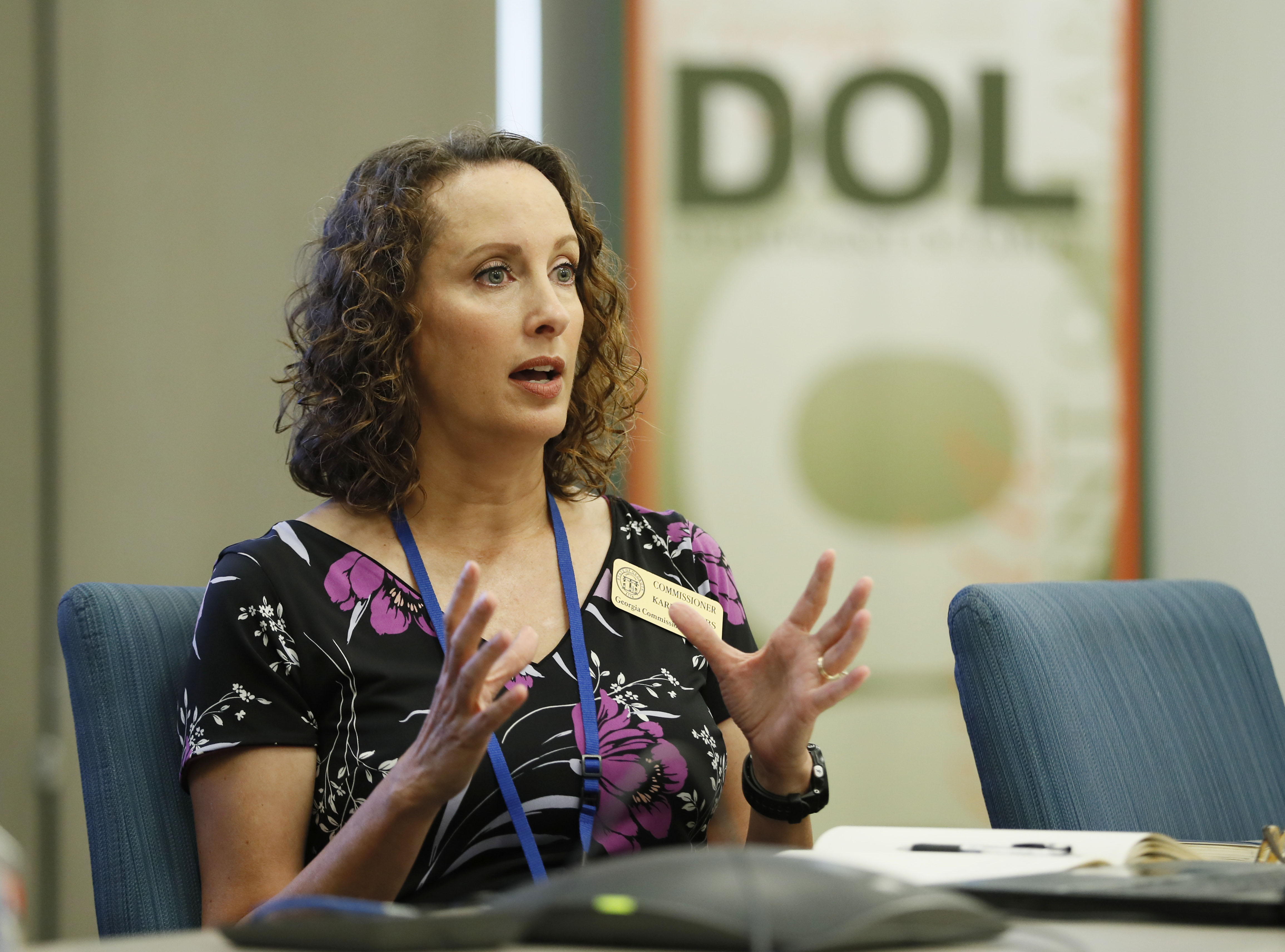 Karla Jacobs is a member of the Georgia Commission on Women. She served as chair of the Commission from 2015-2018. Bob Andres / robert.andres@ajc.com