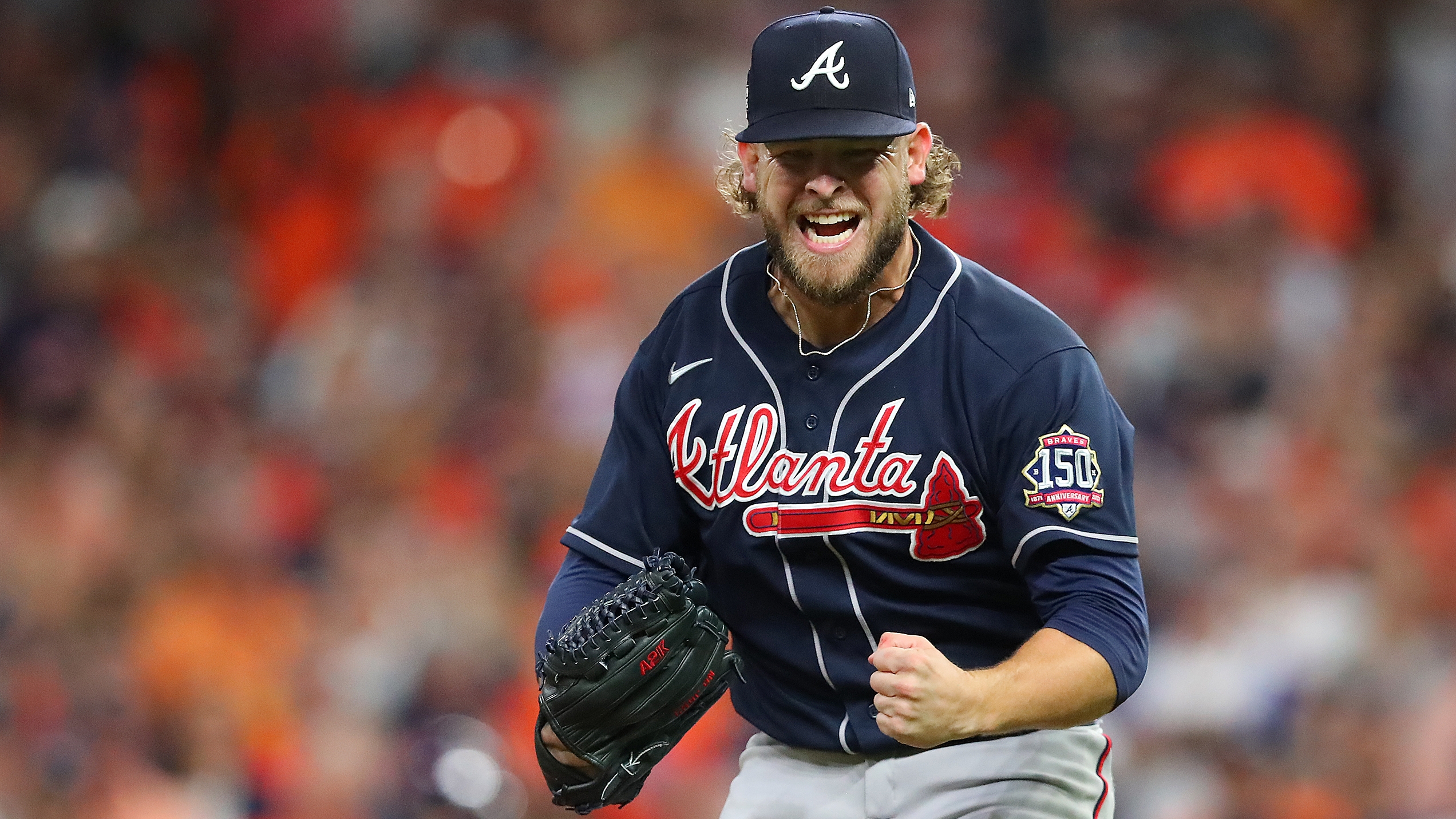 Incredible BEHIND THE BACK double play made by Braves pitcher Tyler Matzek!  