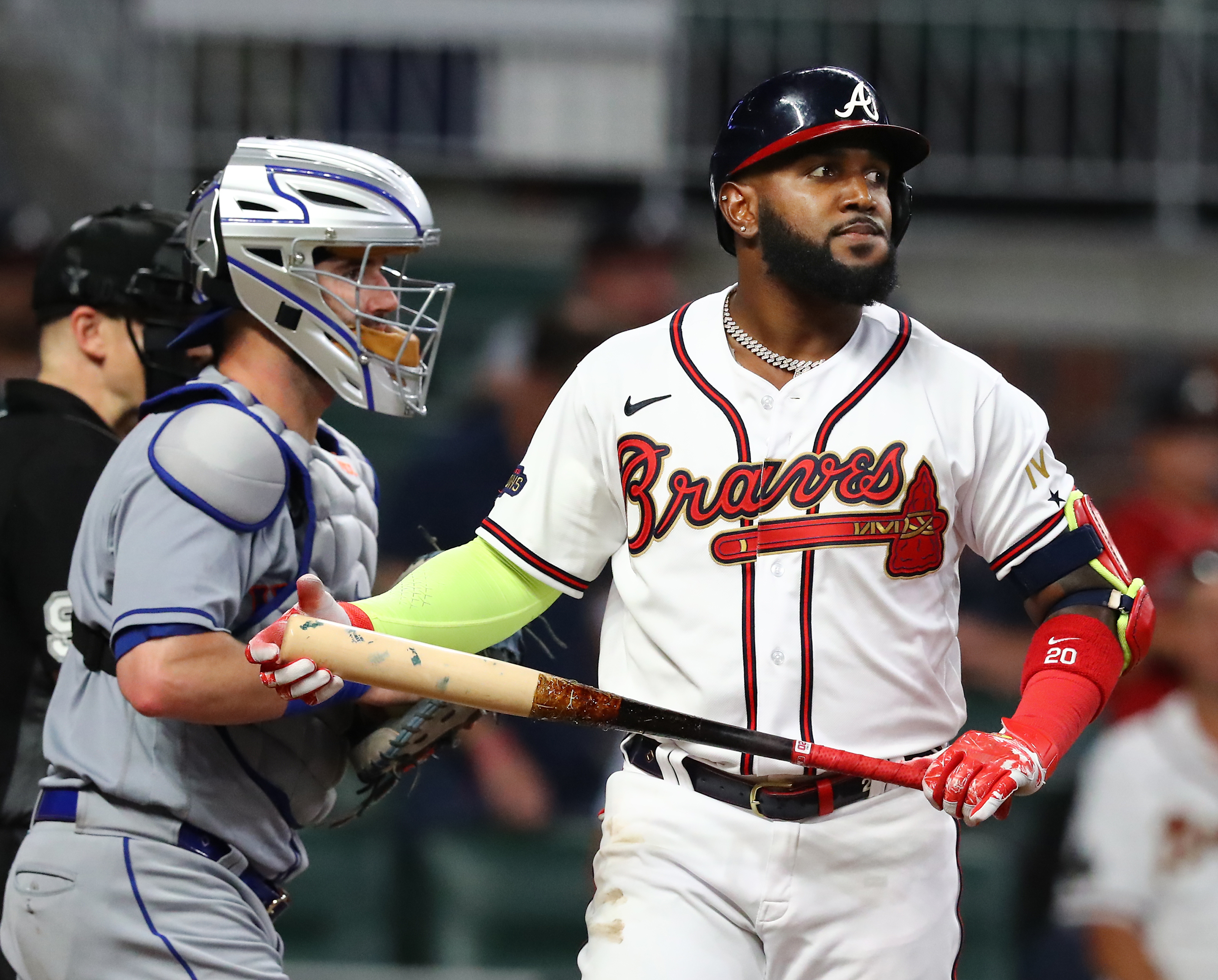 Braves outfielder Marcell Ozuna expresses disappointment after DUI