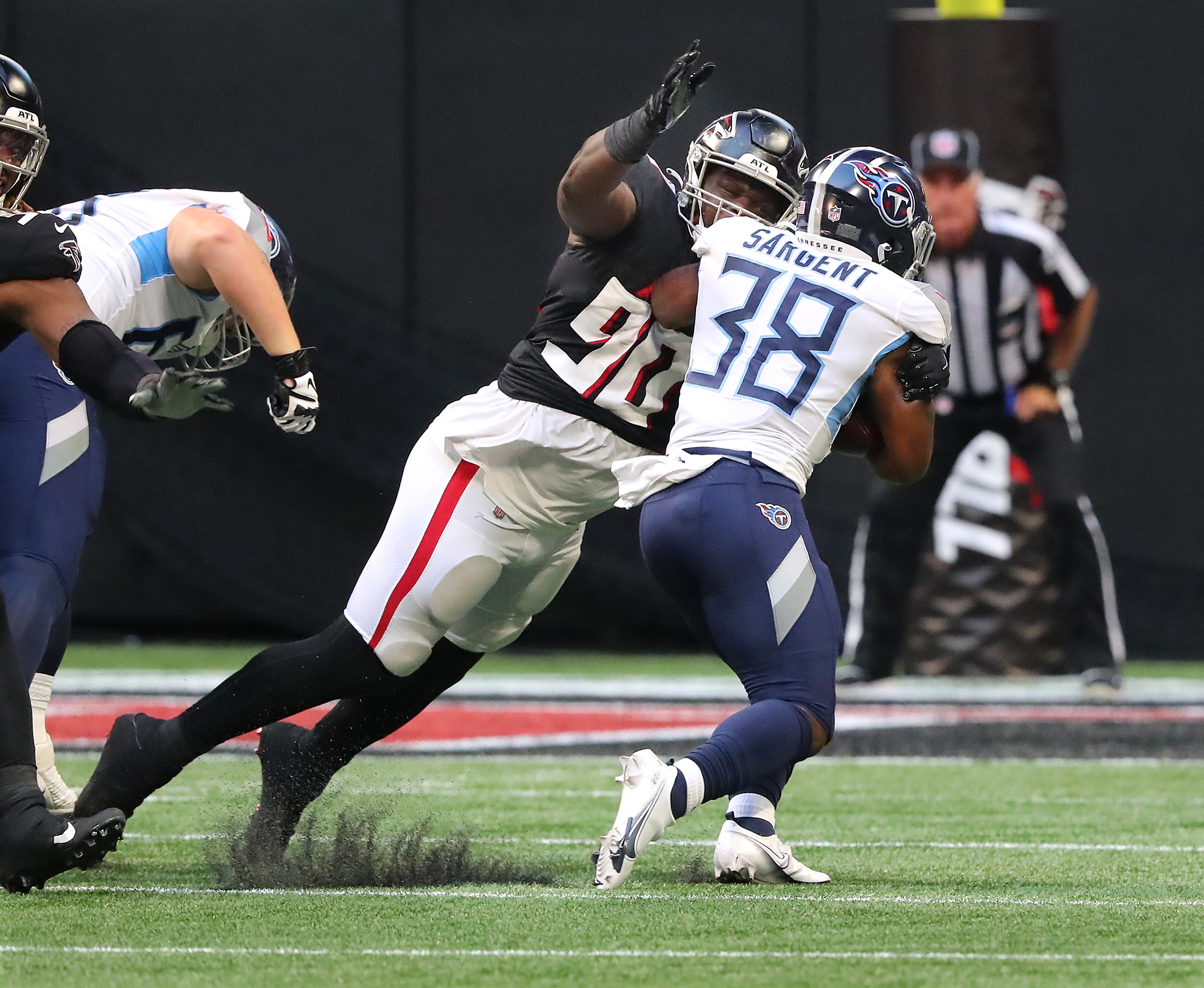 Falcons' Marlon Davidson turned in strong performance against Titans