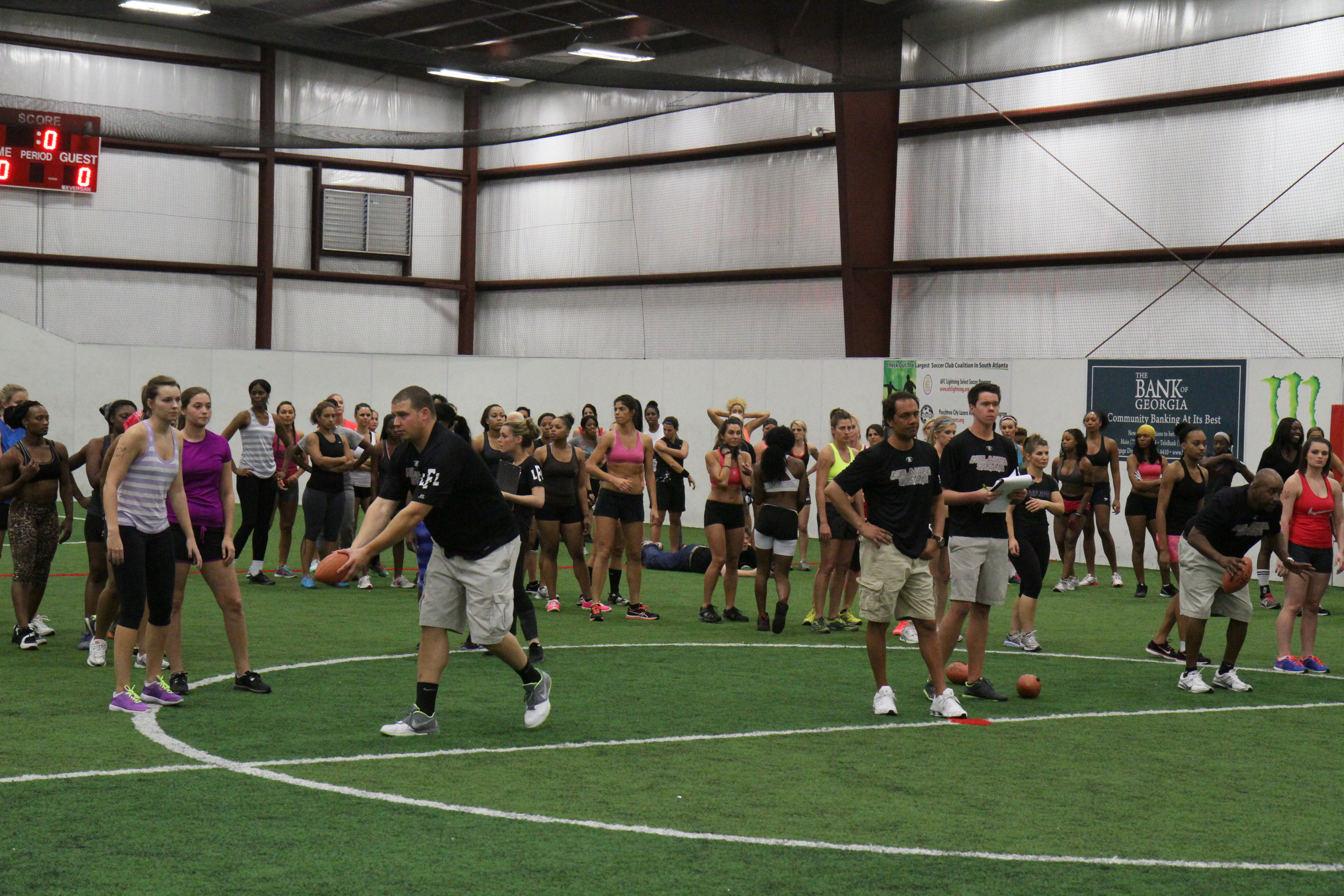 Lingerie football league hosts tryouts for Atlanta Steam