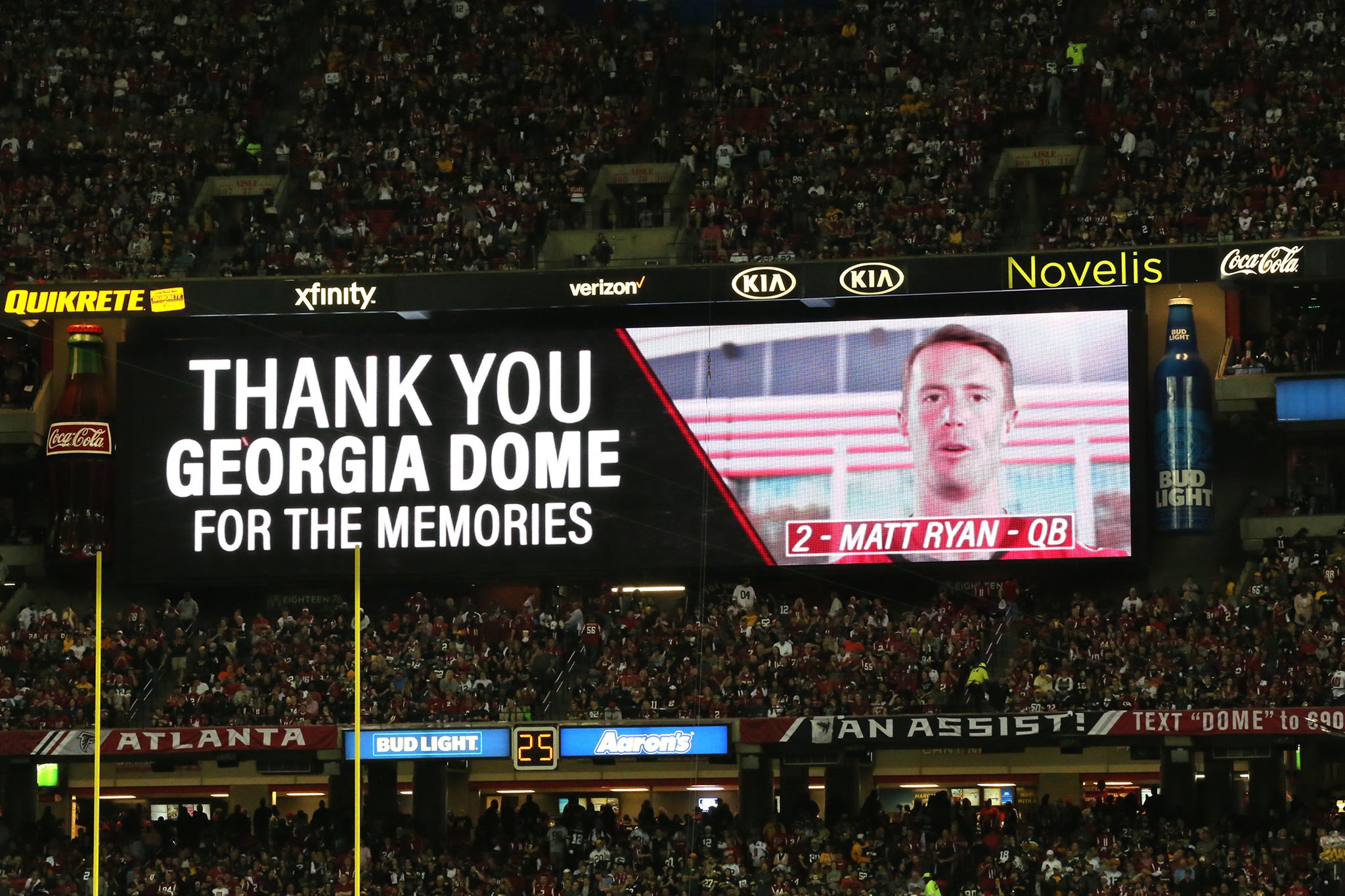 Atlanta Falcons prepare for final game in the Georgia Dome