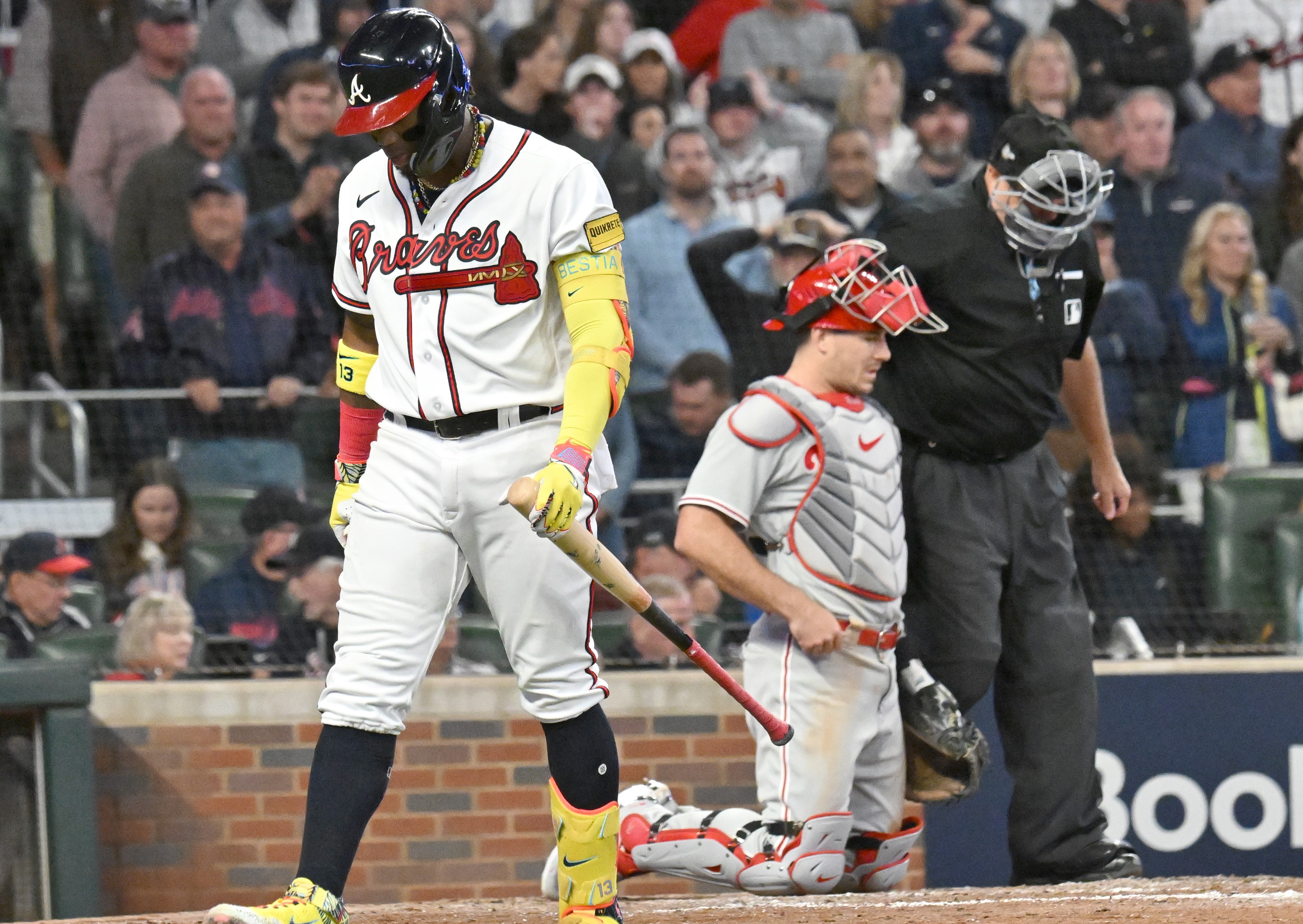 Defending champion Braves not themselves in Game 1 NLDS loss