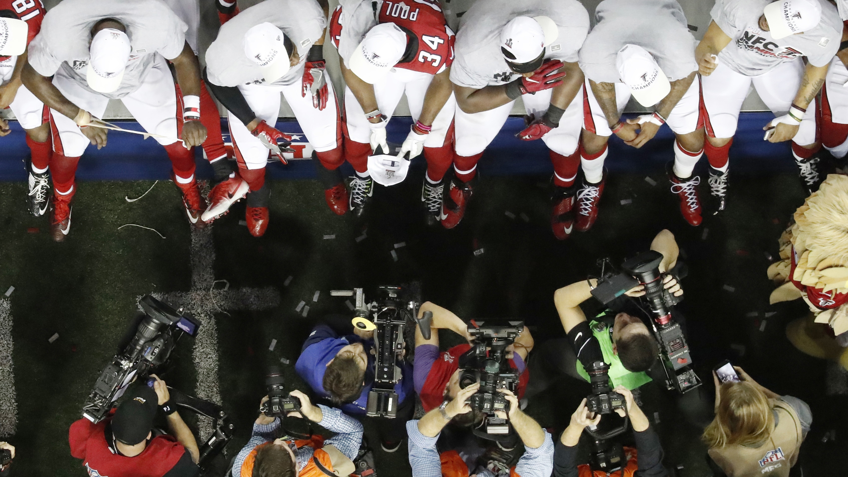 Atlanta Falcons celebrate first Super Bowl bid in nearly 20 years