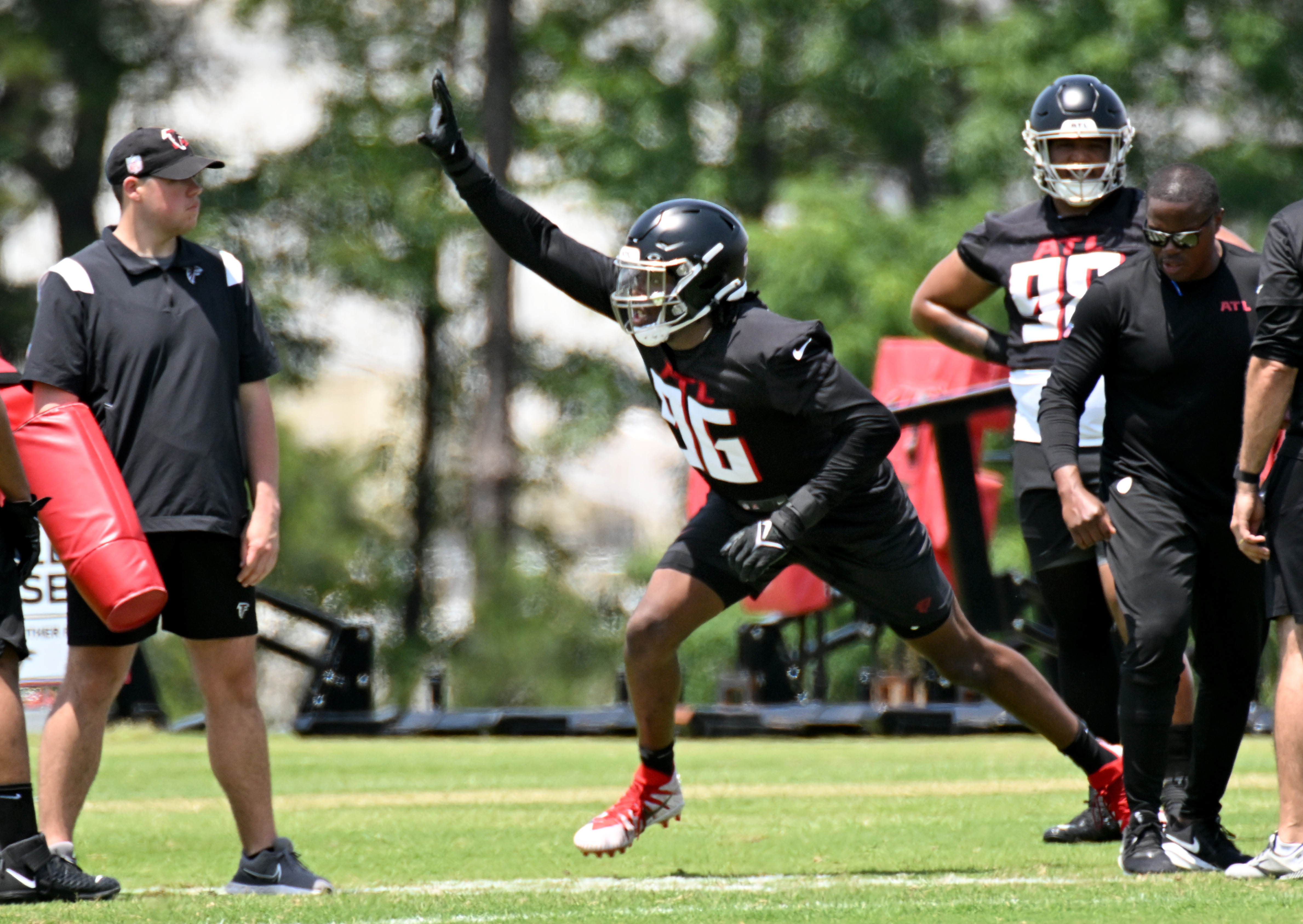 Falcons rookie minicamp videos Bijan Robinson Clark Phillips more