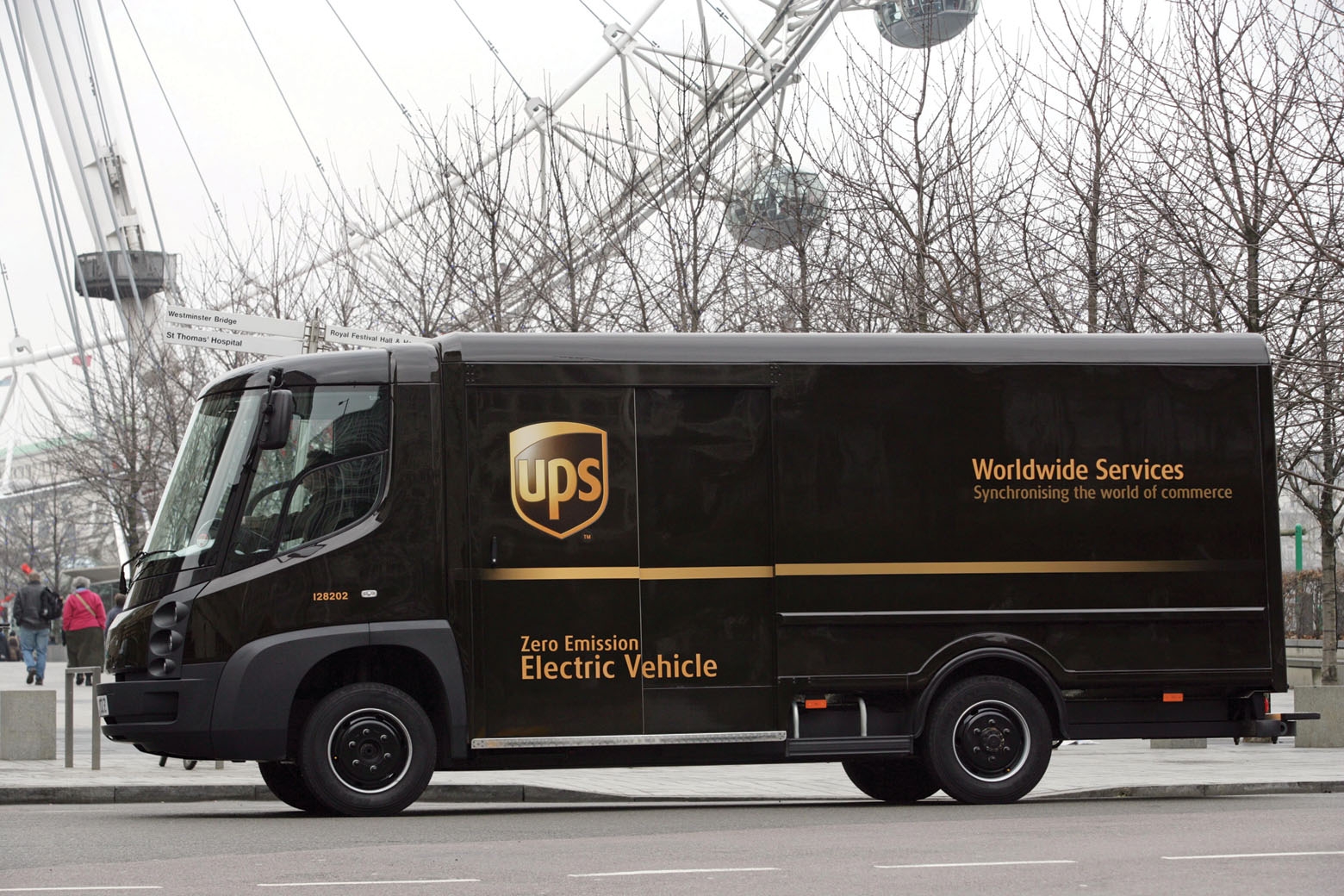 A Modec fully electric vehicle used in London, circa 2009. Source: UPS