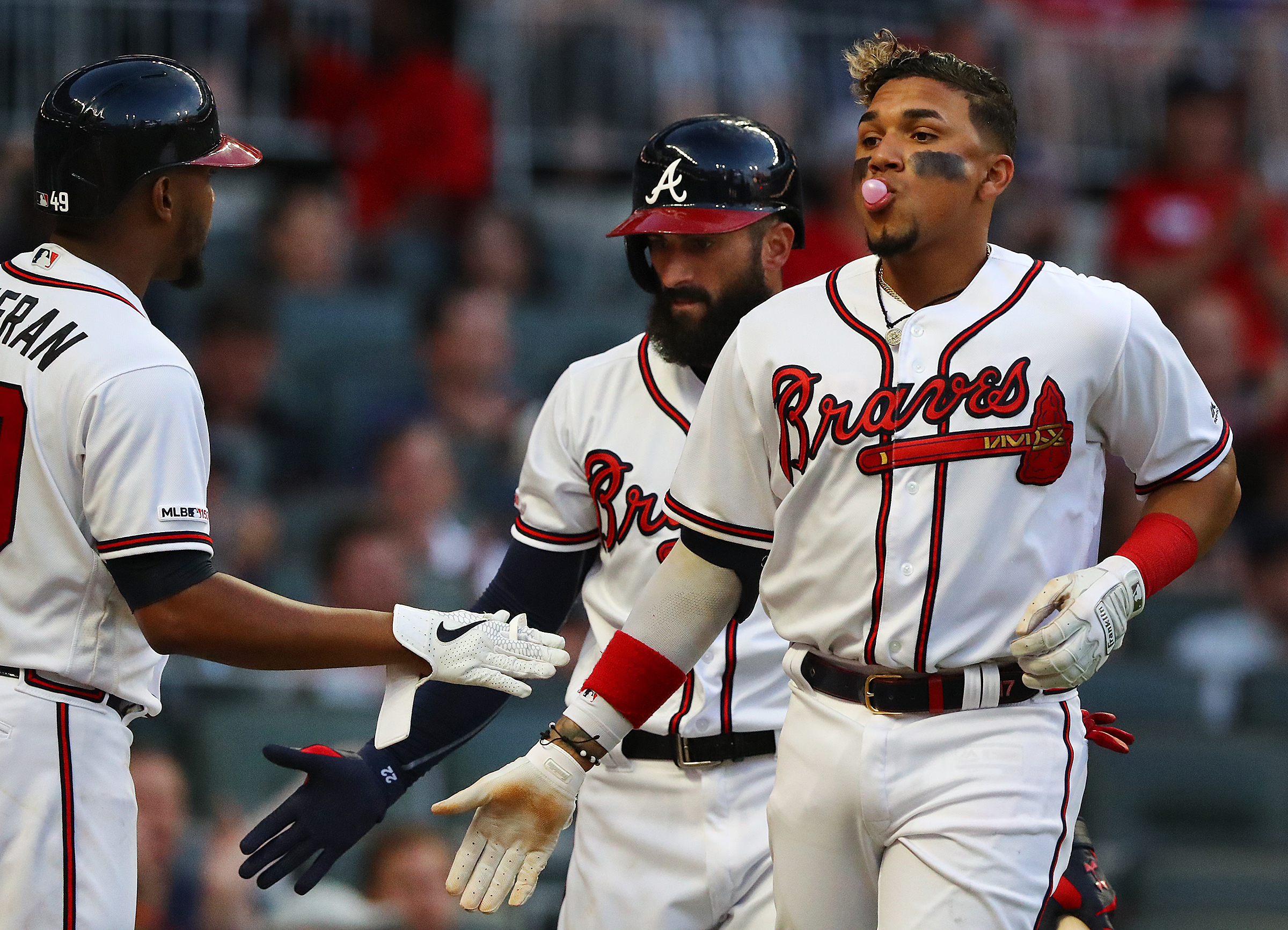 Braves' Duvall out rest of postseason, replaced by Camargo