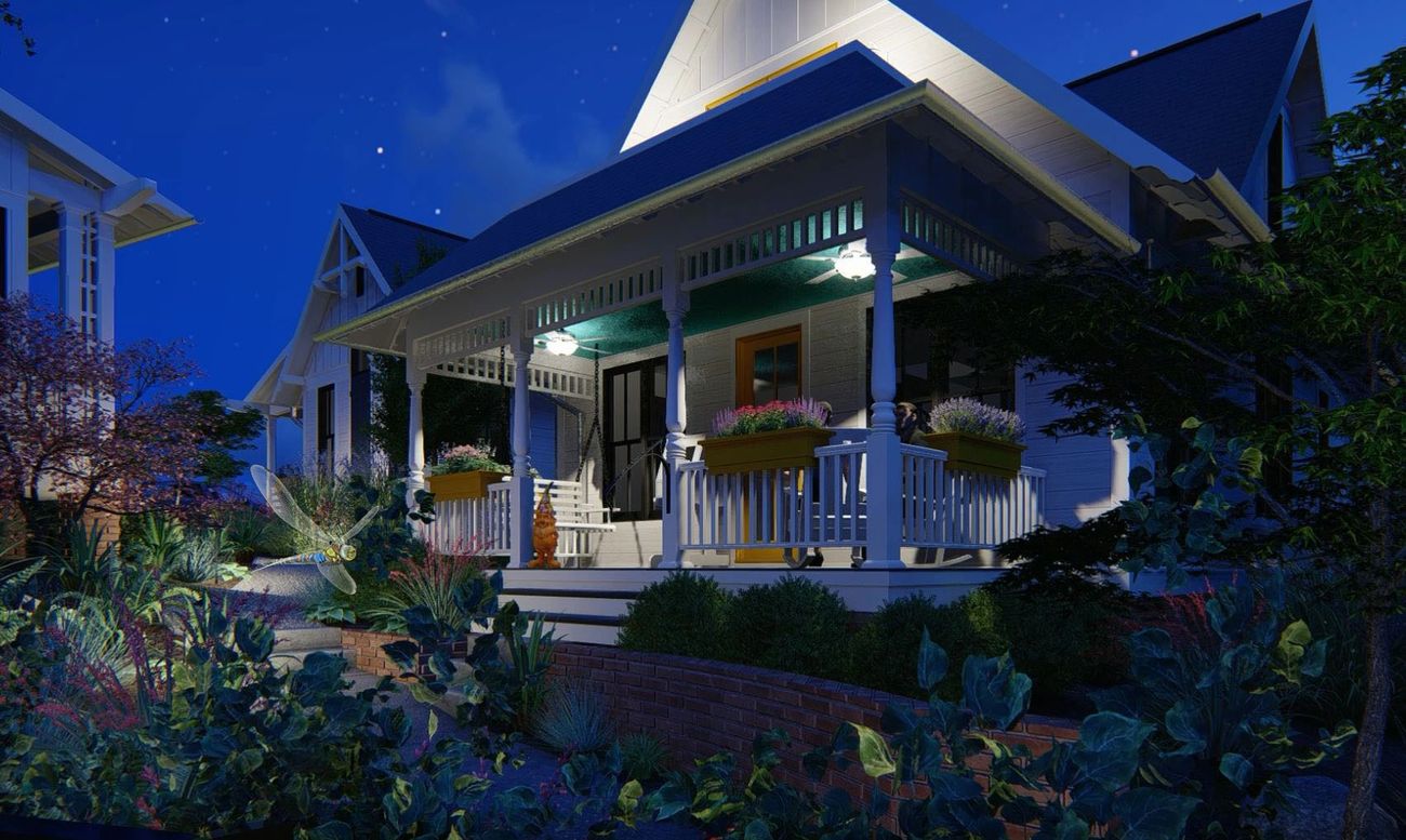 A "handy shanty" home planned for the Galt Commons housing development, which is slated to be built near downtown Kennesaw. (Photo courtesy of the Sanctuary Companies)