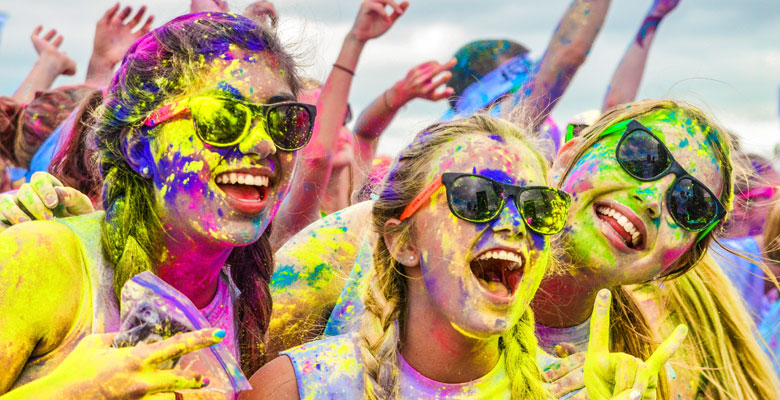 Run or walk in the town of Stone Mountain’s Color Vibe 5K and get blasted with color along the way.