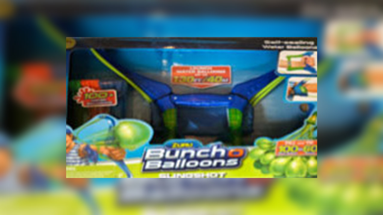 The Bunch O Balloons Slingshot is marketed with the capability to “launch water balloons up to 150 FT.” and boasts that you can fill “100s of balloons in minutes.” It has been named one of WATCH’s “Top 10 Summer Safety Traps” of 2018.
